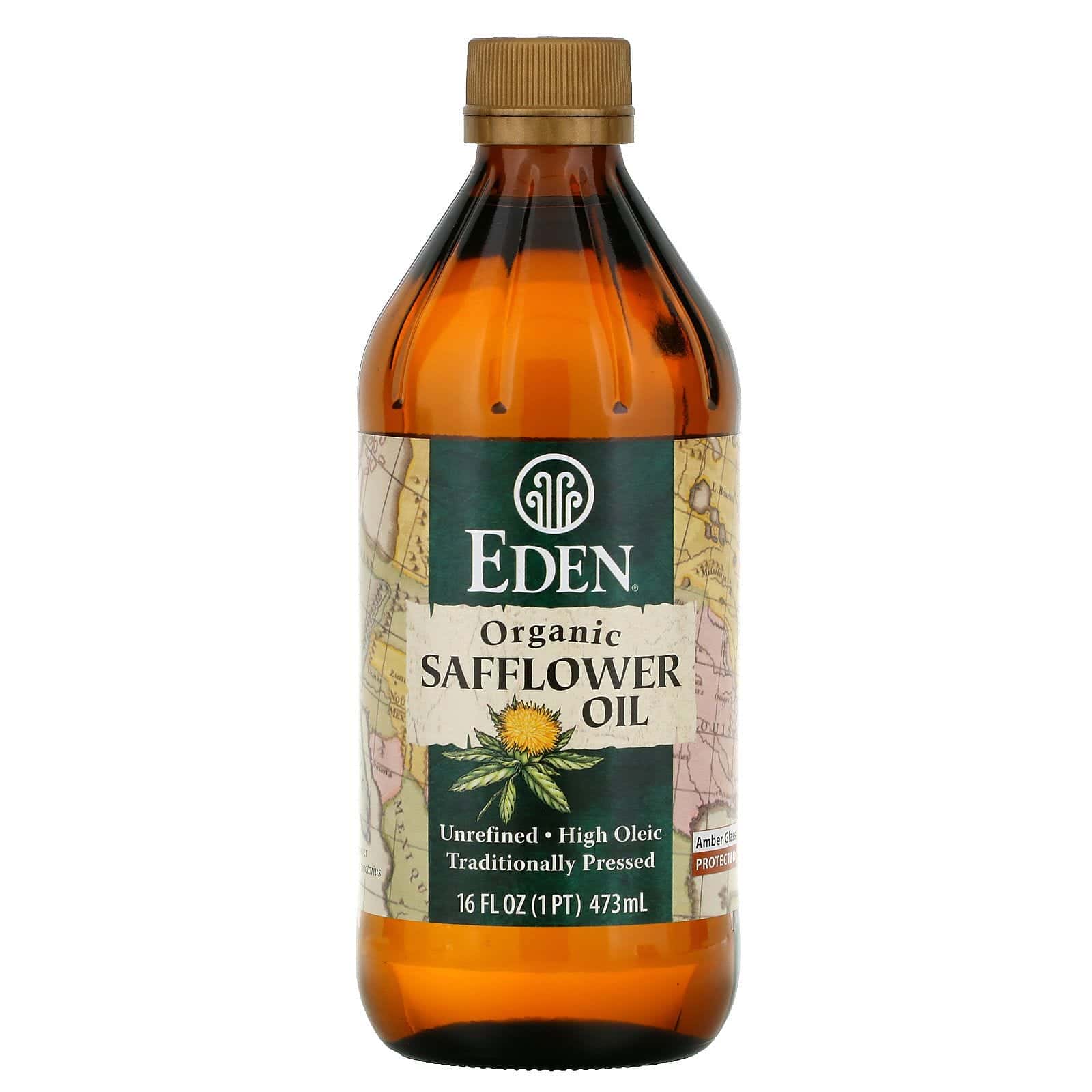 Eden Foods, Aceite de Cártamo Orgánico, Sin Refinar, 16 fl oz (473 ml)