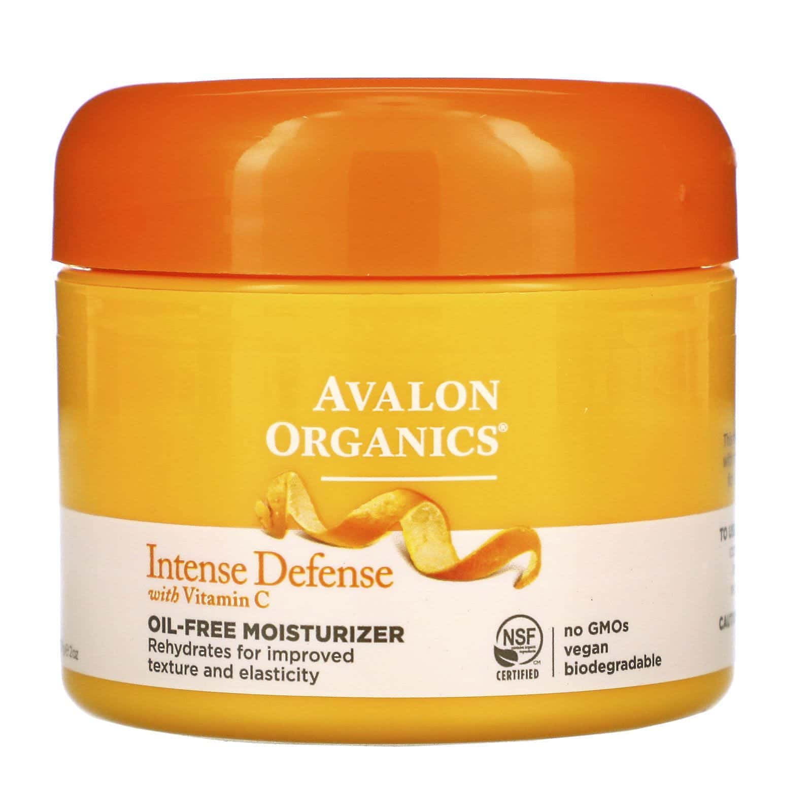Avalon Organics, Defensa intensa con vitamina C, hidratante sin aceites, 57 g (2 oz)