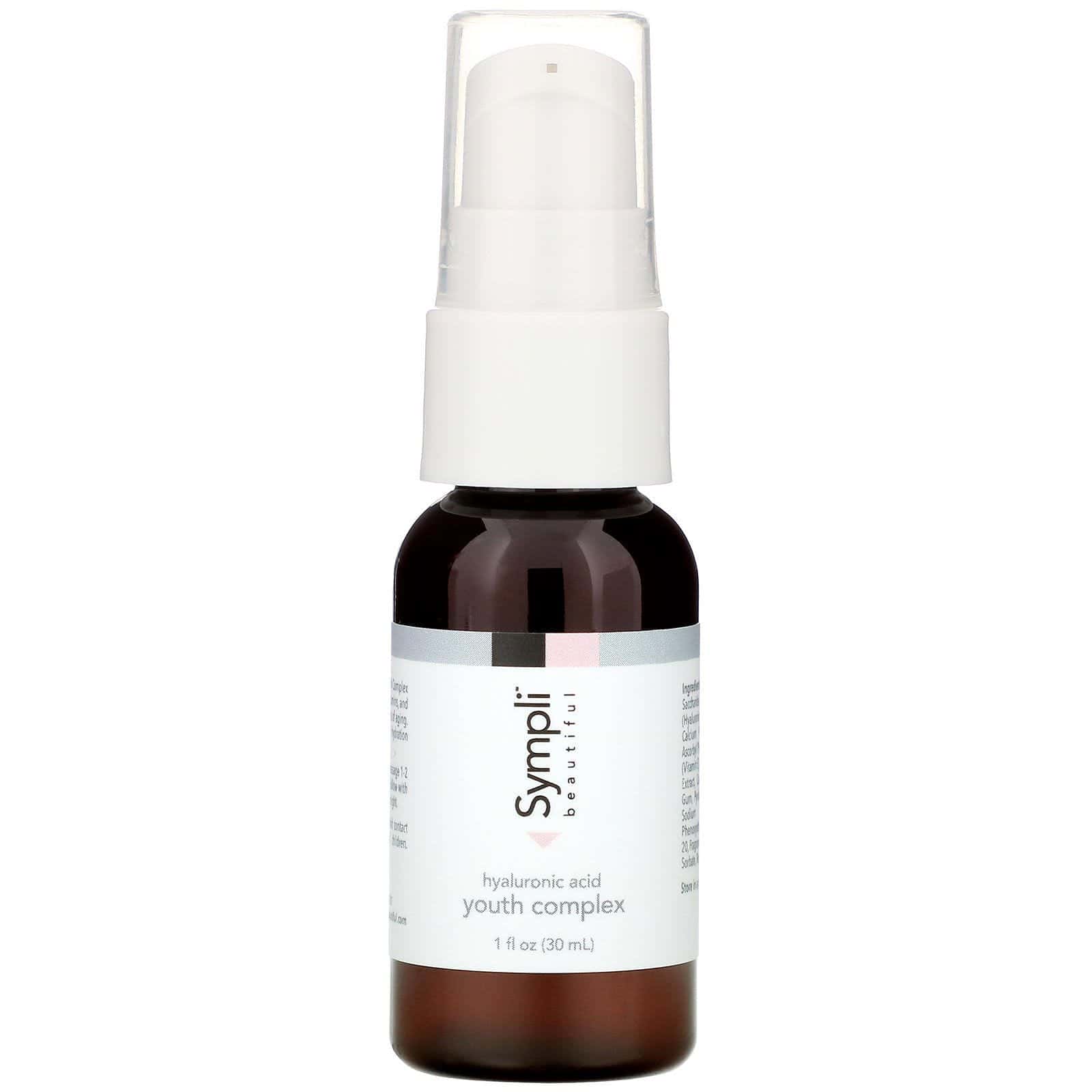 Sympli Beautiful, Complejo con ácido hialurónico para tener una piel joven, 30 ml (1 oz. líq.)