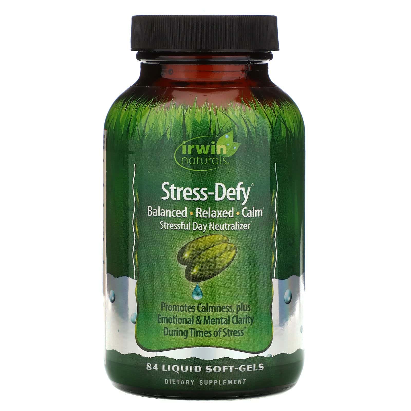 Irwin Naturals, Stress-Defy, 84 Pastillas de Gel Líquidas