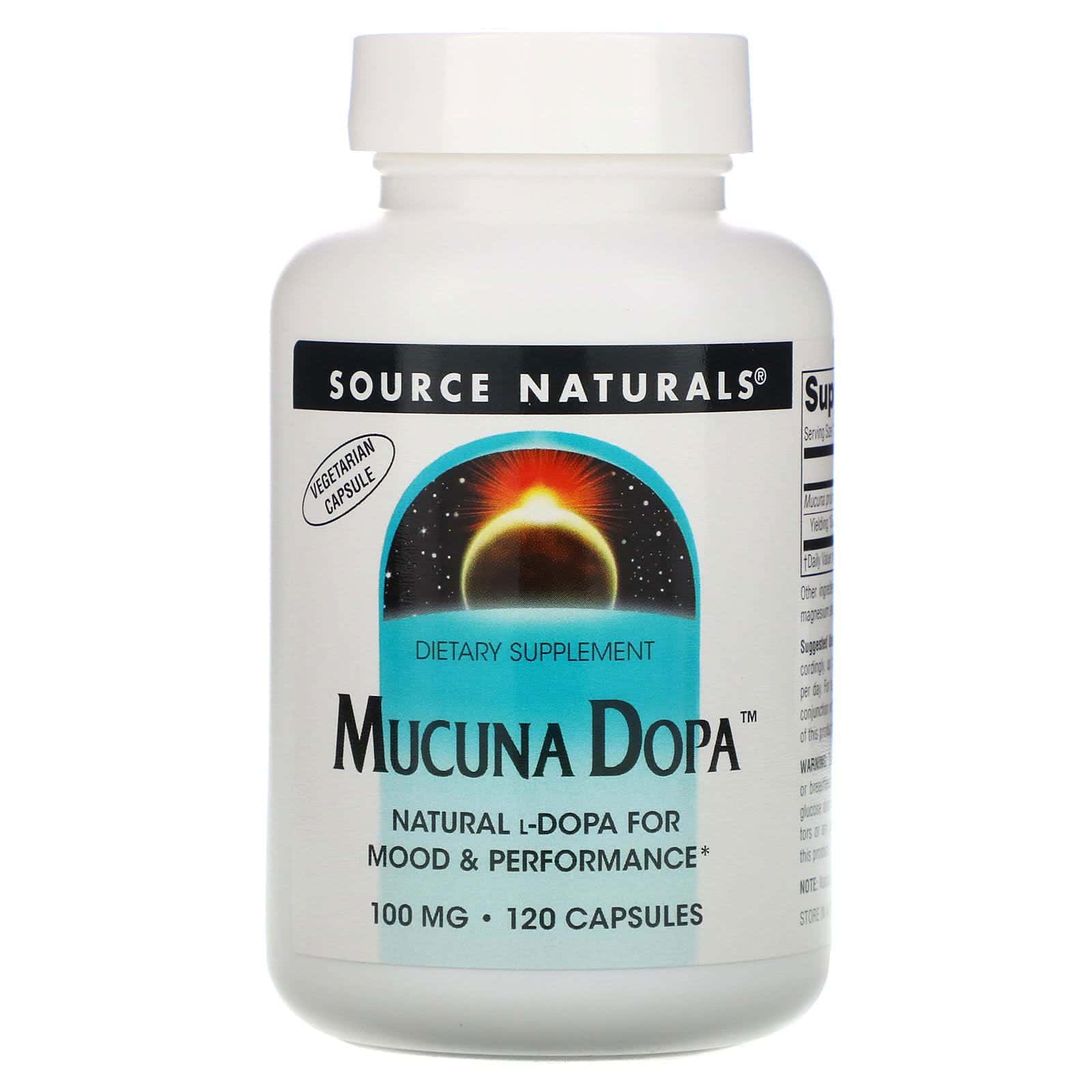 Source Naturals, Mucuna Dopa, 100 mg, 120 Cápsulas