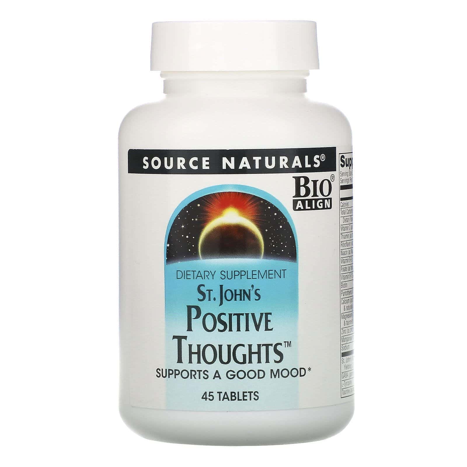 Source Naturals, Pensamientos positivos St. John, 45 Tabletas