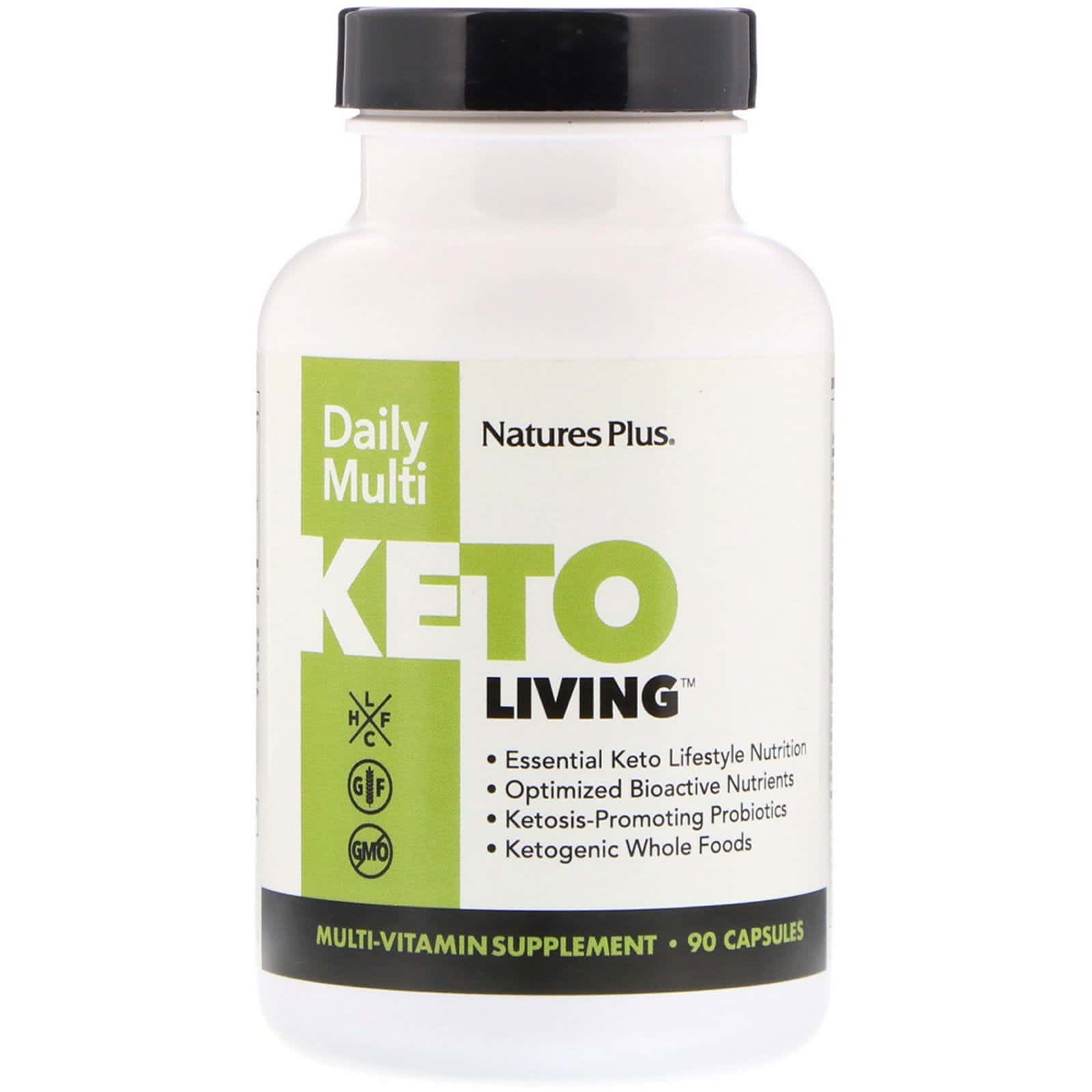 Nature's Plus, KetoLiving, multi diario, 90 cápsulas