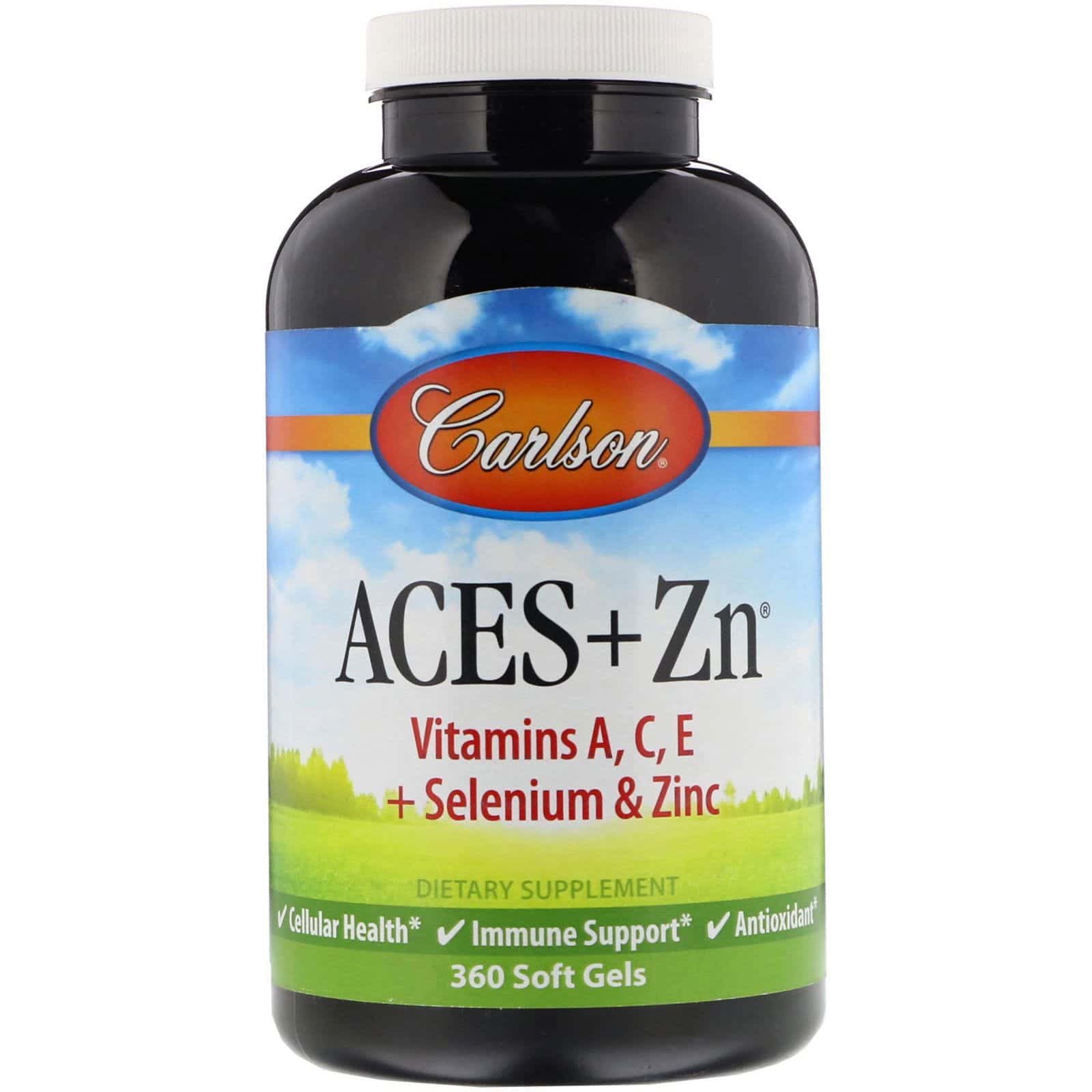 Carlson Labs, Aces + Zn, 360 Cápsulas Blandas