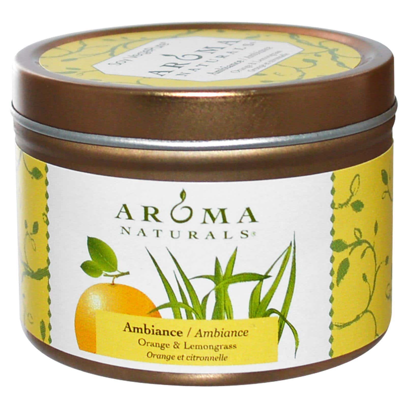 Aroma Naturals, Soy VegePure, ambiente, naranja y limoncillo, 2,8 oz (79,38 g)