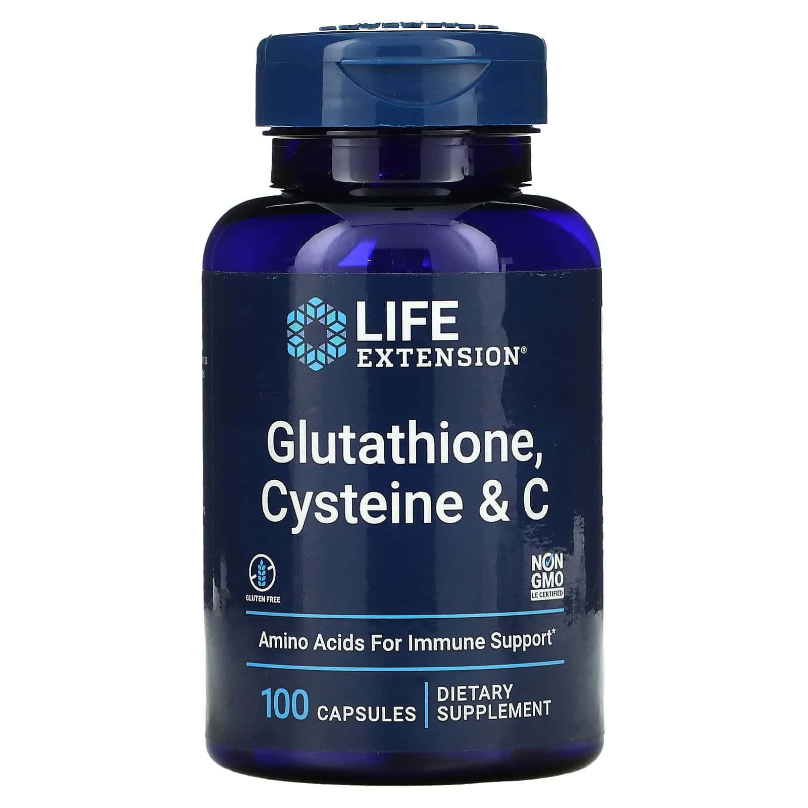 Life Extension, Glutatión, cisteína y vitamina C, 100 cápsulas