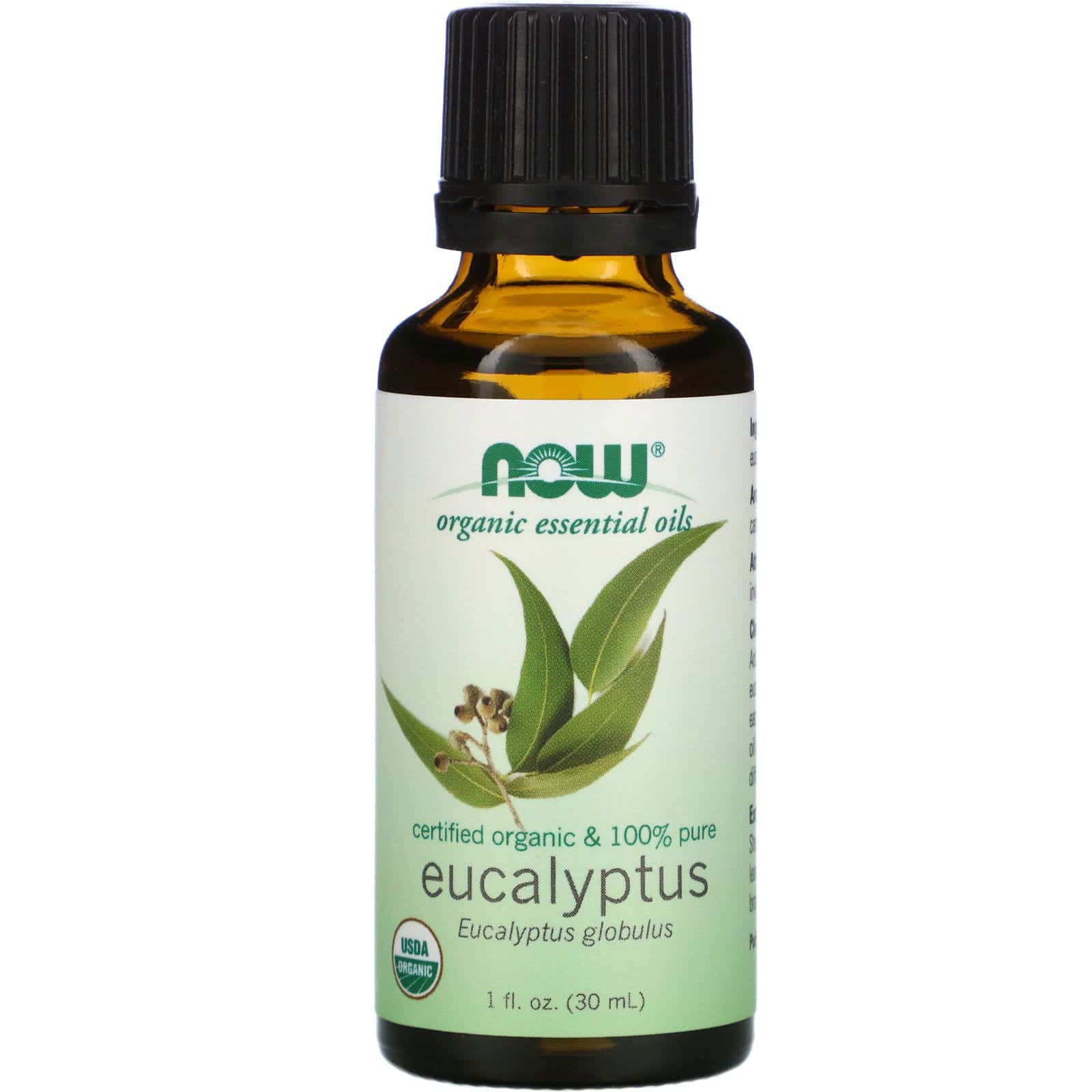 Now Foods, Aceites Esenciales Orgánicos, Eucalipto, 1 fl oz (30 ml)