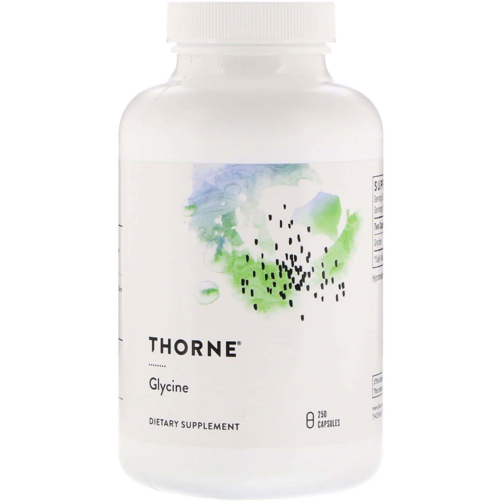 Thorne Research, Glicina, 250 cápsulas