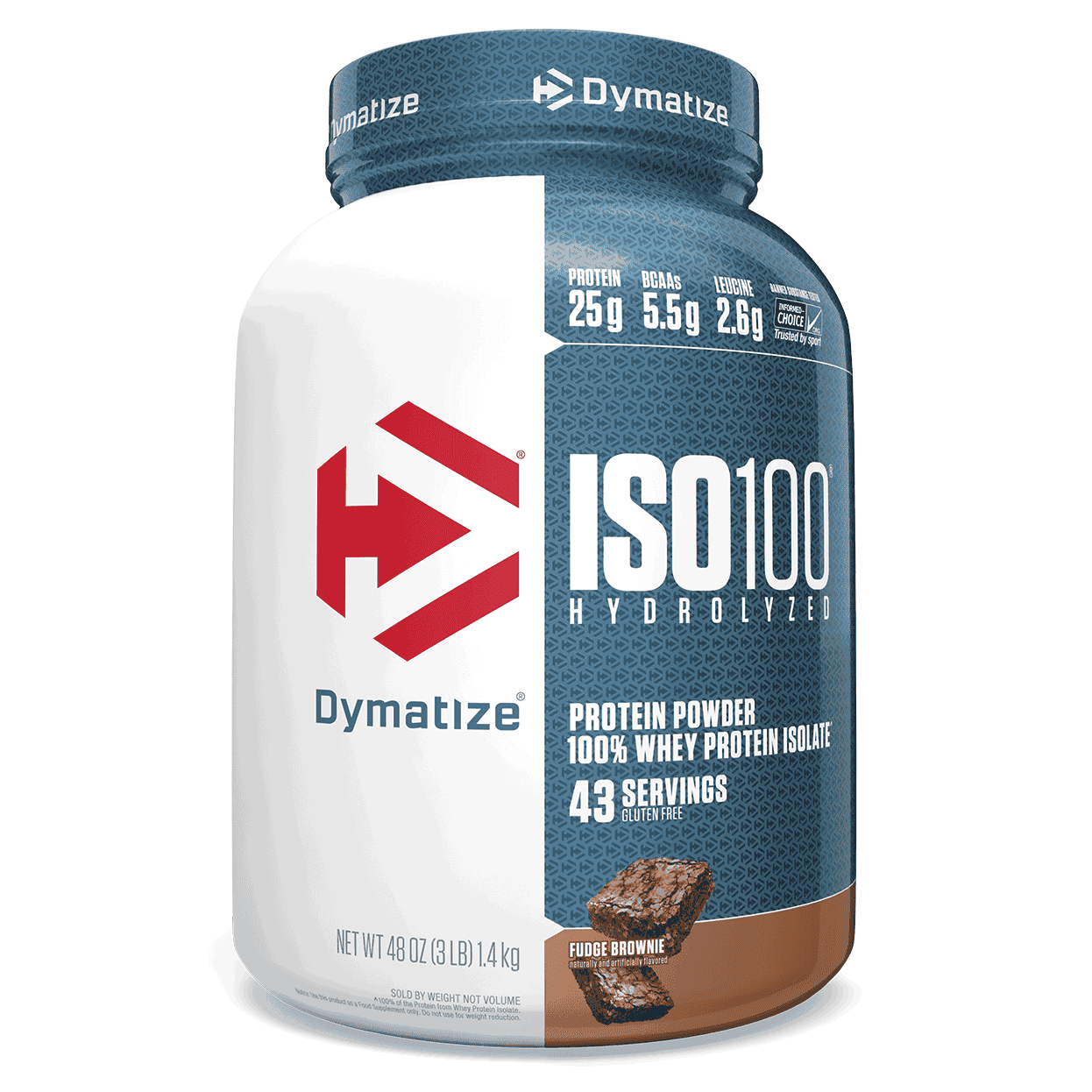 Dymatize Nutrition, ISO 100 hidrolizado, 100 % aislado de proteína de suero, bizcocho con caramelo, 48 oz (1.4 kg)