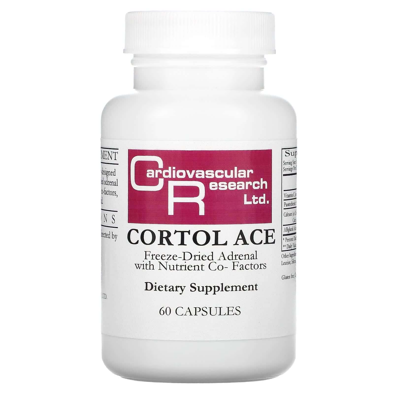 Cardiovascular Research Ltd., Cortol Ace, 60 cápsulas