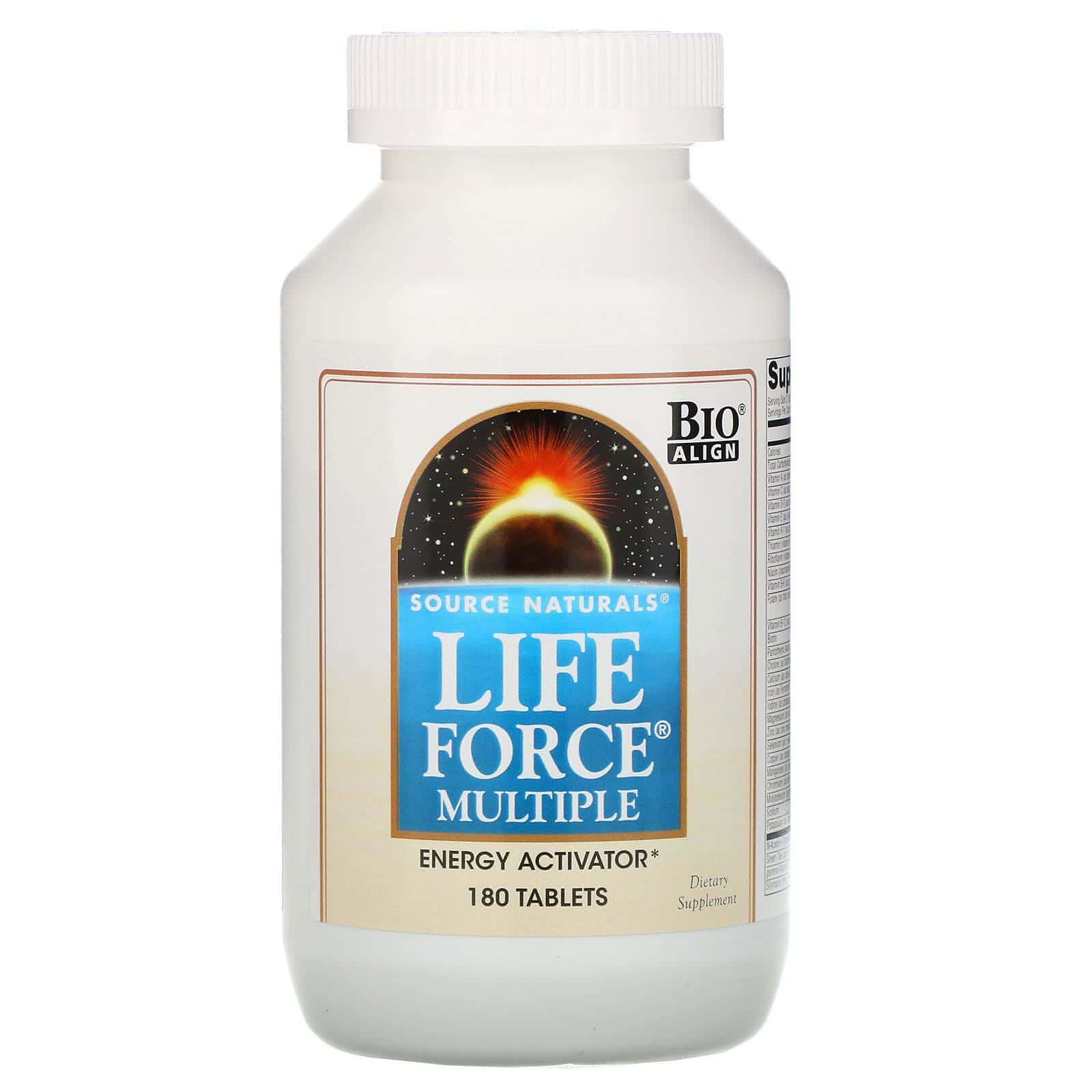 Source Naturals, Life Force Multiple, 180 comprimidos