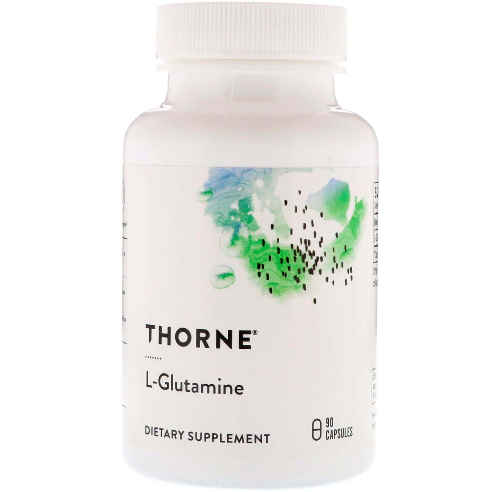 Thorne Research, L-Glutamina, 90 cápsulas