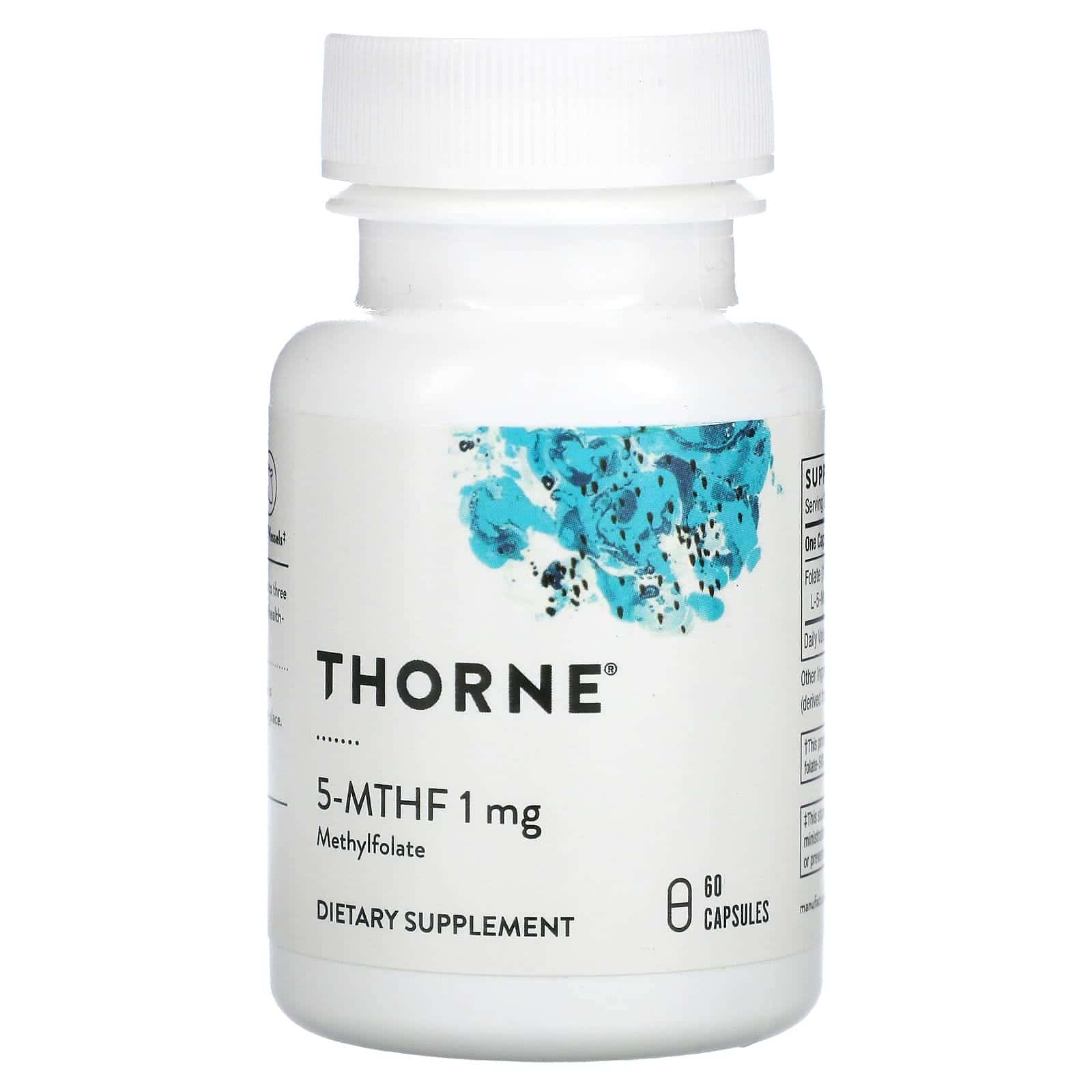 Thorne, 5-MTHF, 1 mg, 60 cápsulas