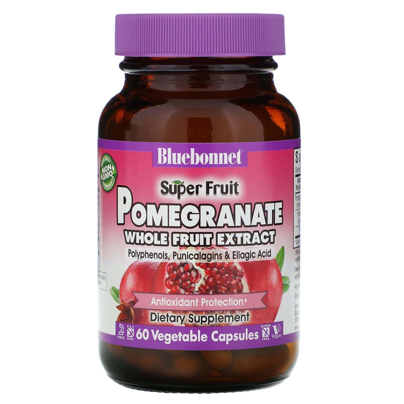 Bluebonnet Nutrition, Extracto de granada completa, 60 cápsulas Vcaps