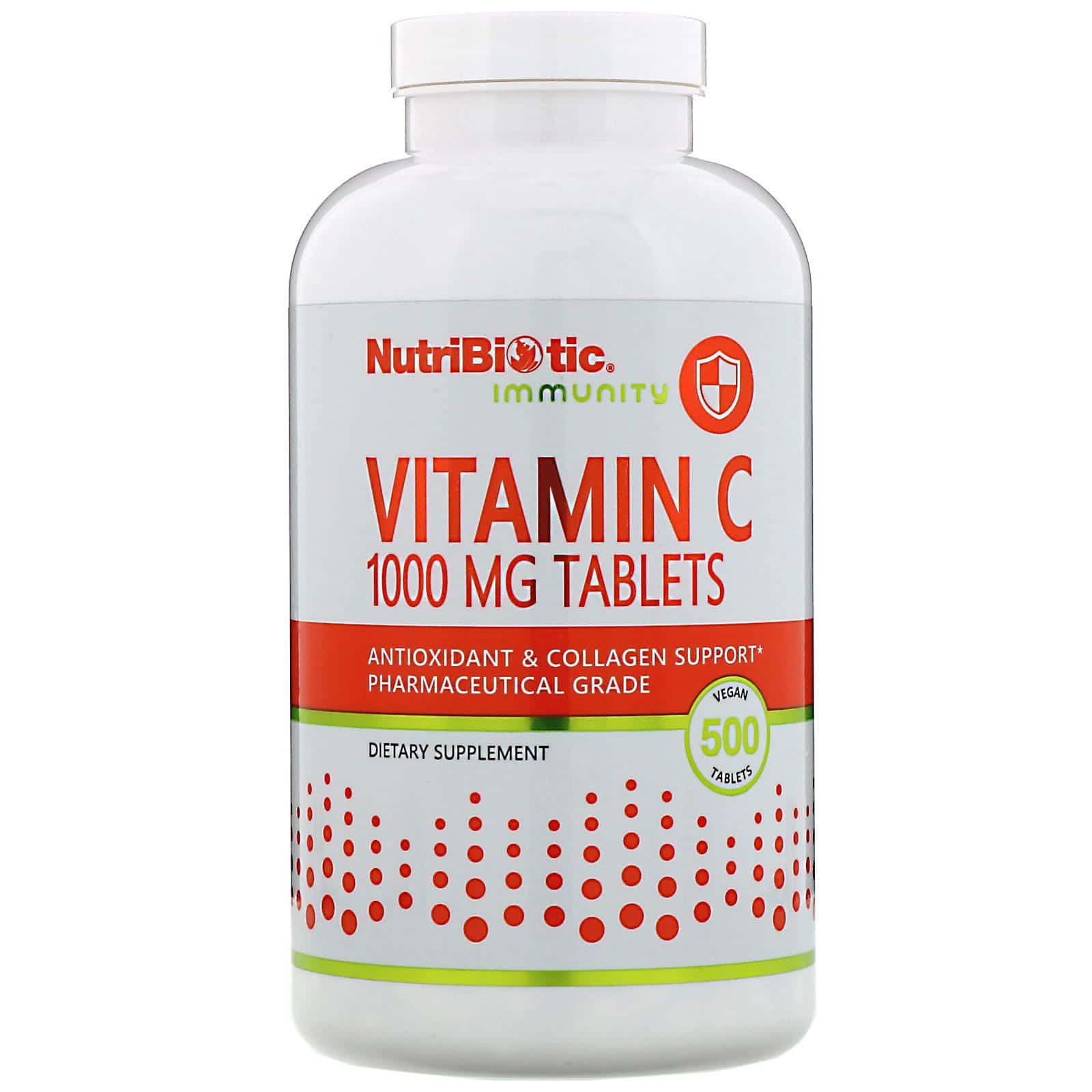 NutriBiotic, Immunity, Vitamin C, 1,000 mg, 500 Vegan Tablets