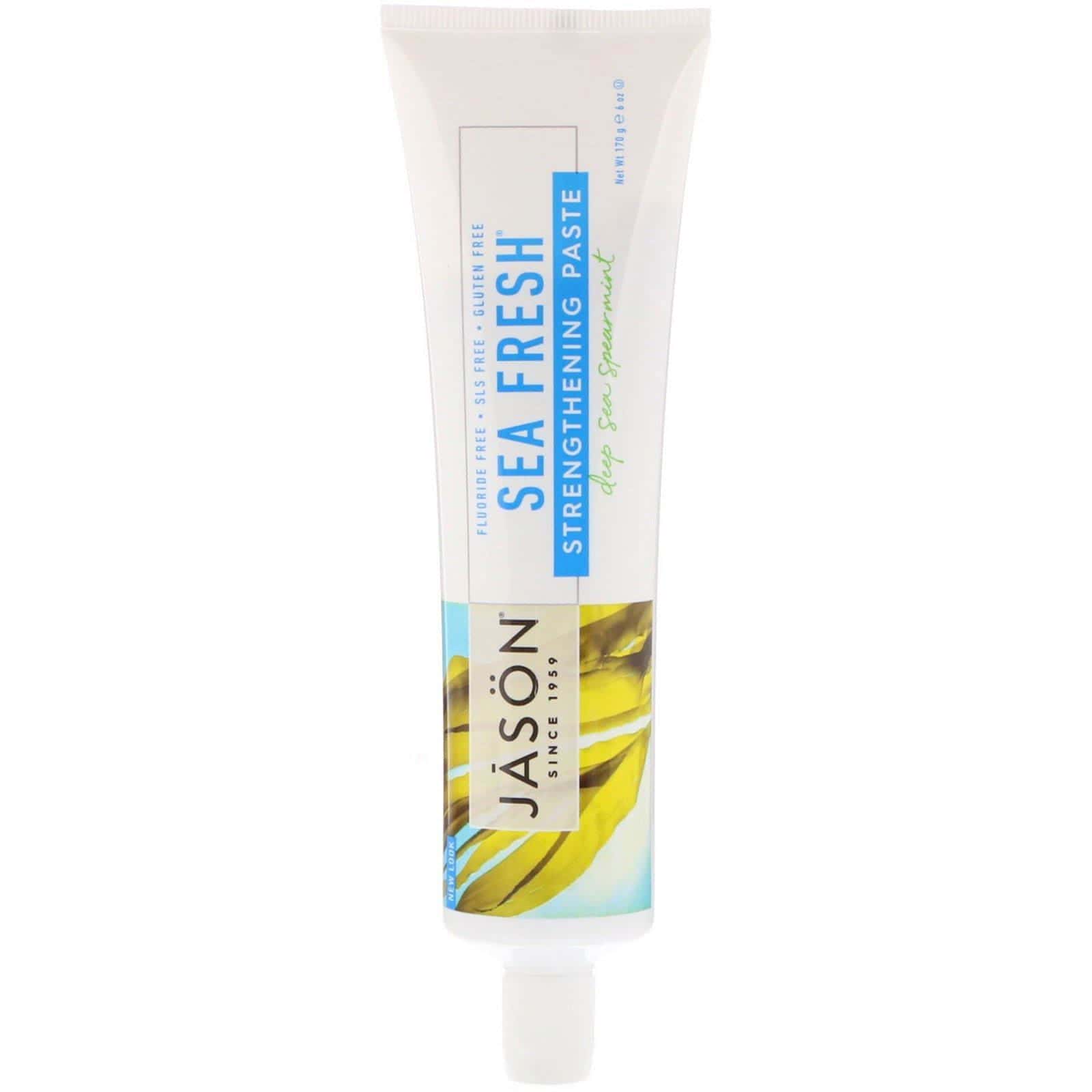 Jason Natural, Sea Fresh, Pasta fortalecedora, Hierbabuena de las profundidades del mar, 170 g (6 oz)