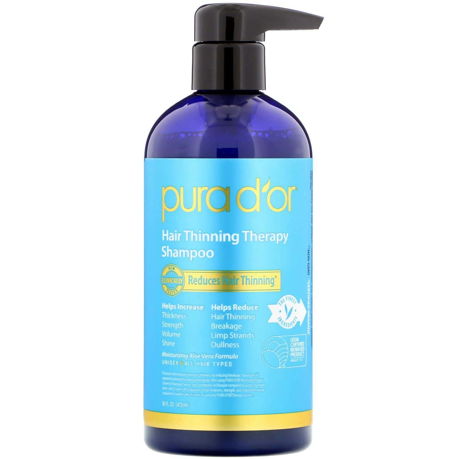 Pura D'or, Champú para la caída del cabello, 16 fl oz (473 ml)