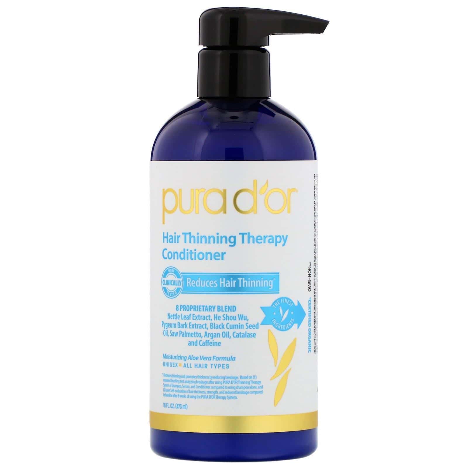Pura D'or, Acondicionador para la caída del cabello, 16 fl oz (473 ml)