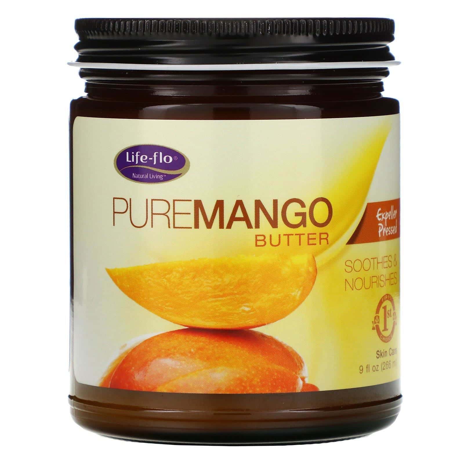Life-flo, Manteca PureMango, Presionada por Expulsor, 9 fl oz (266 ml)