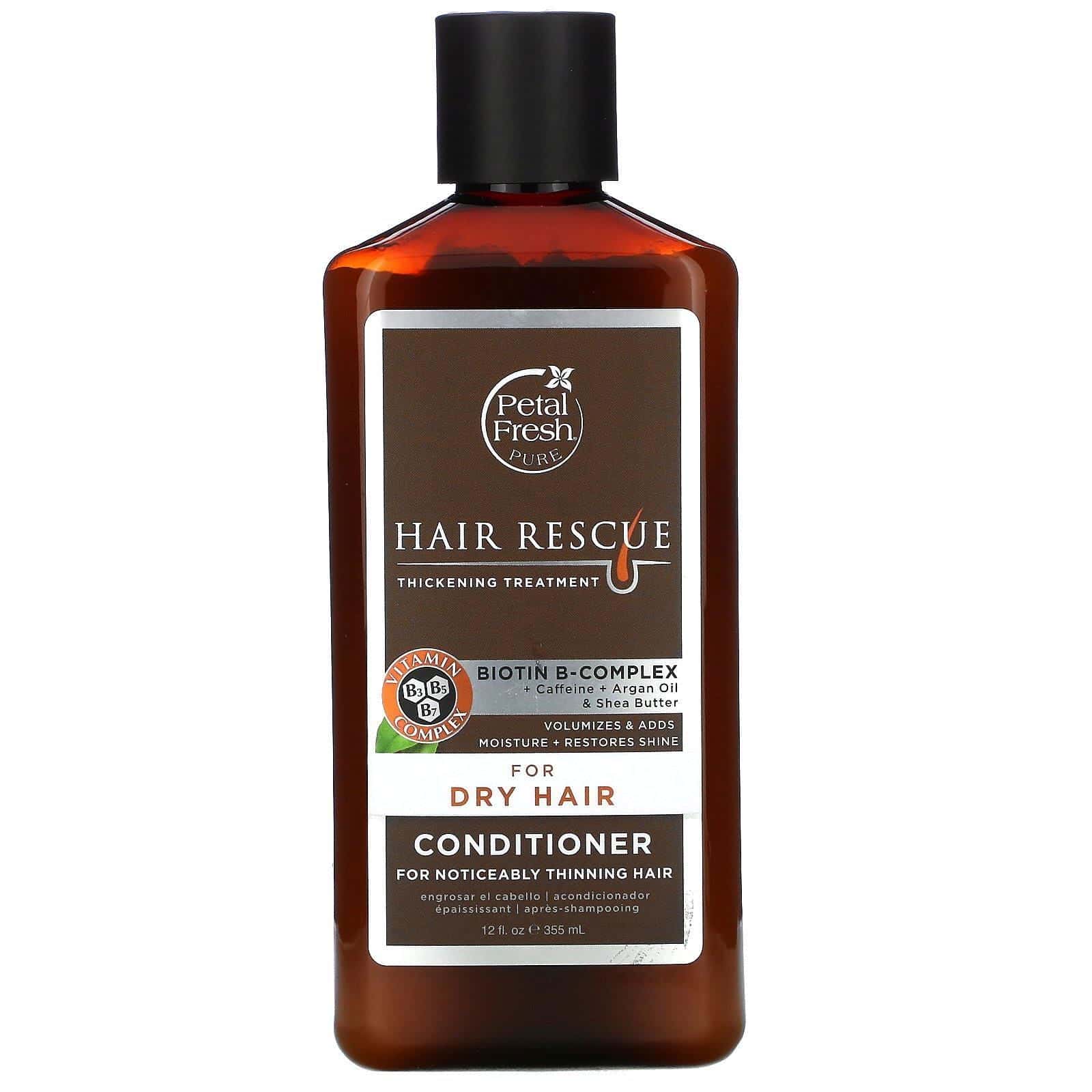 Petal Fresh, ghjHair Rescue puro, acondicionador para el tratamiento del espesamiento del pelo, para cabello seco, 12 fl oz (355 ml)