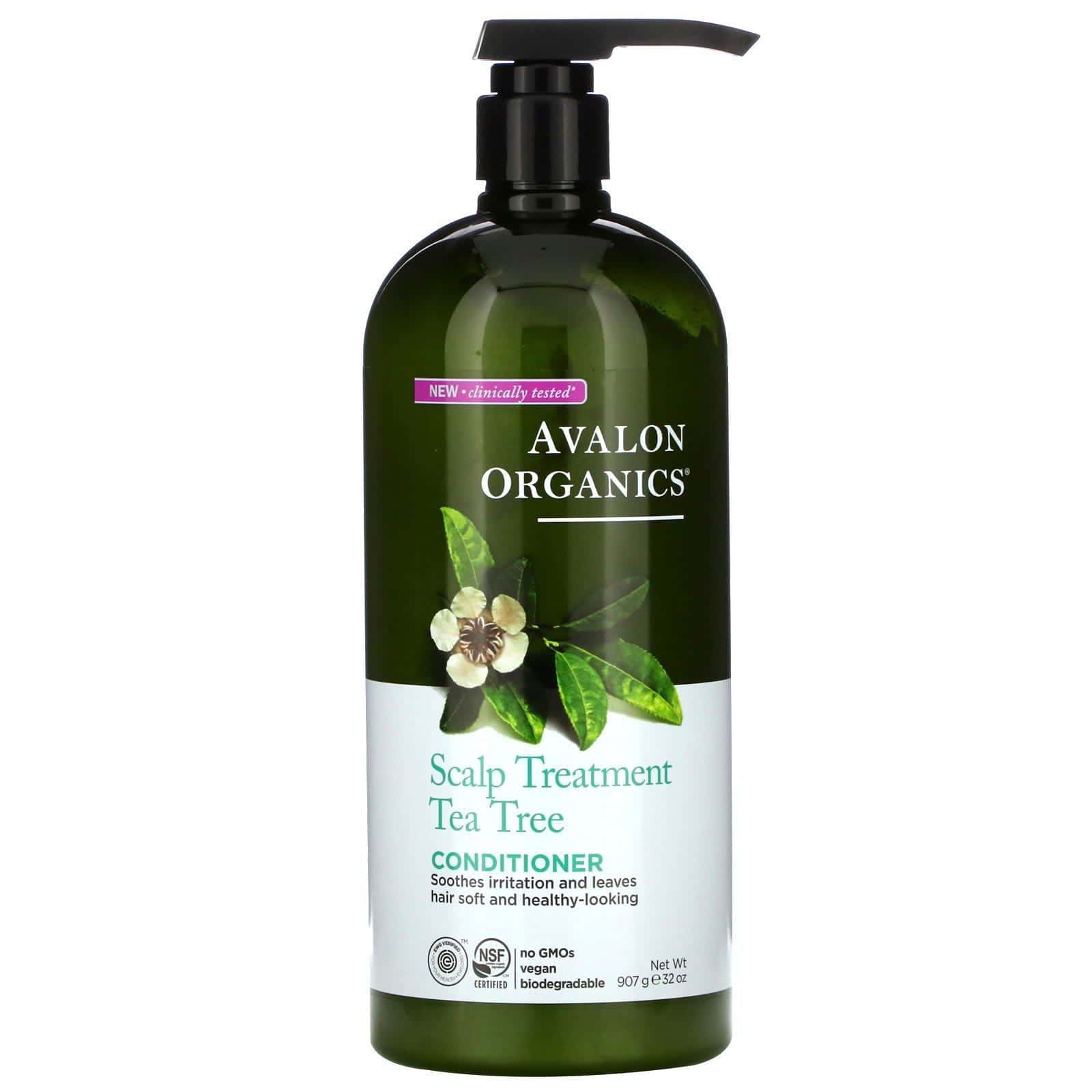 Avalon Organics, Acondicionador, Tratamiento para el Cuero Cabelludo, Árbol de Té, 32 oz (907 g)