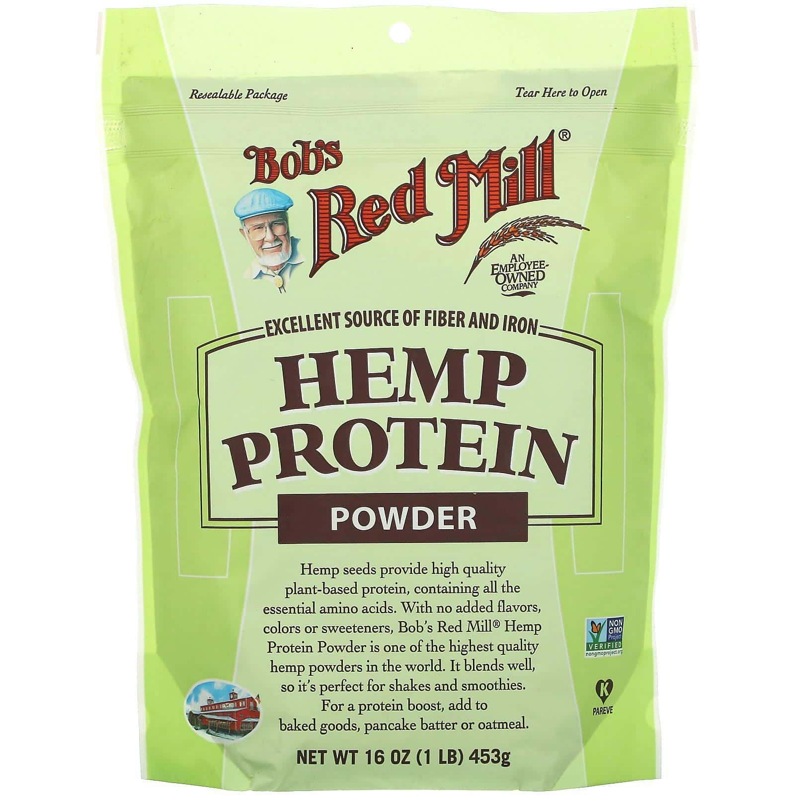 Bob's Red Mill, Proteína de Cáñamo en Polvo, 16 oz (453 g)