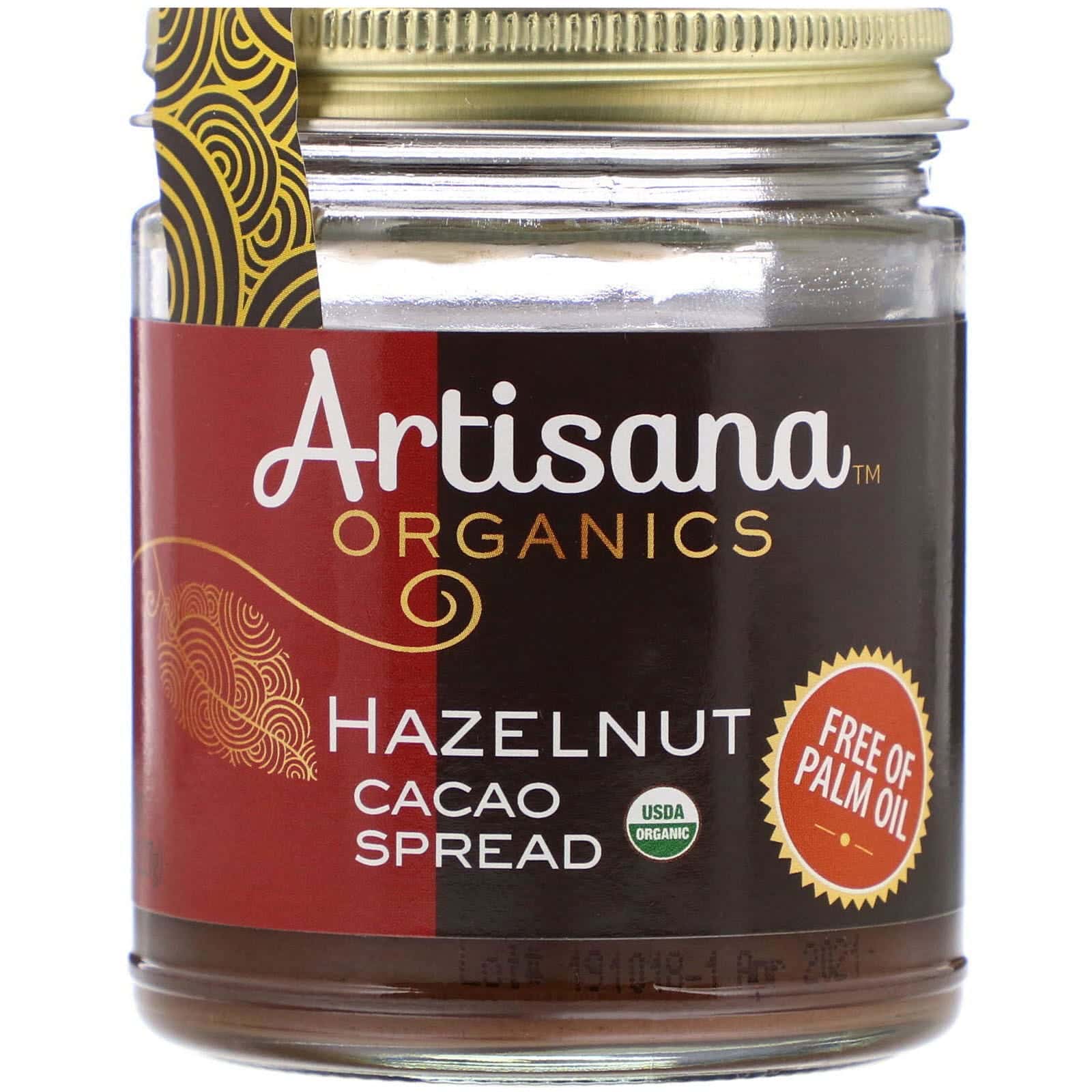 Artisana, Crema de untar de cacao y avellanas, 8 oz (227 g)
