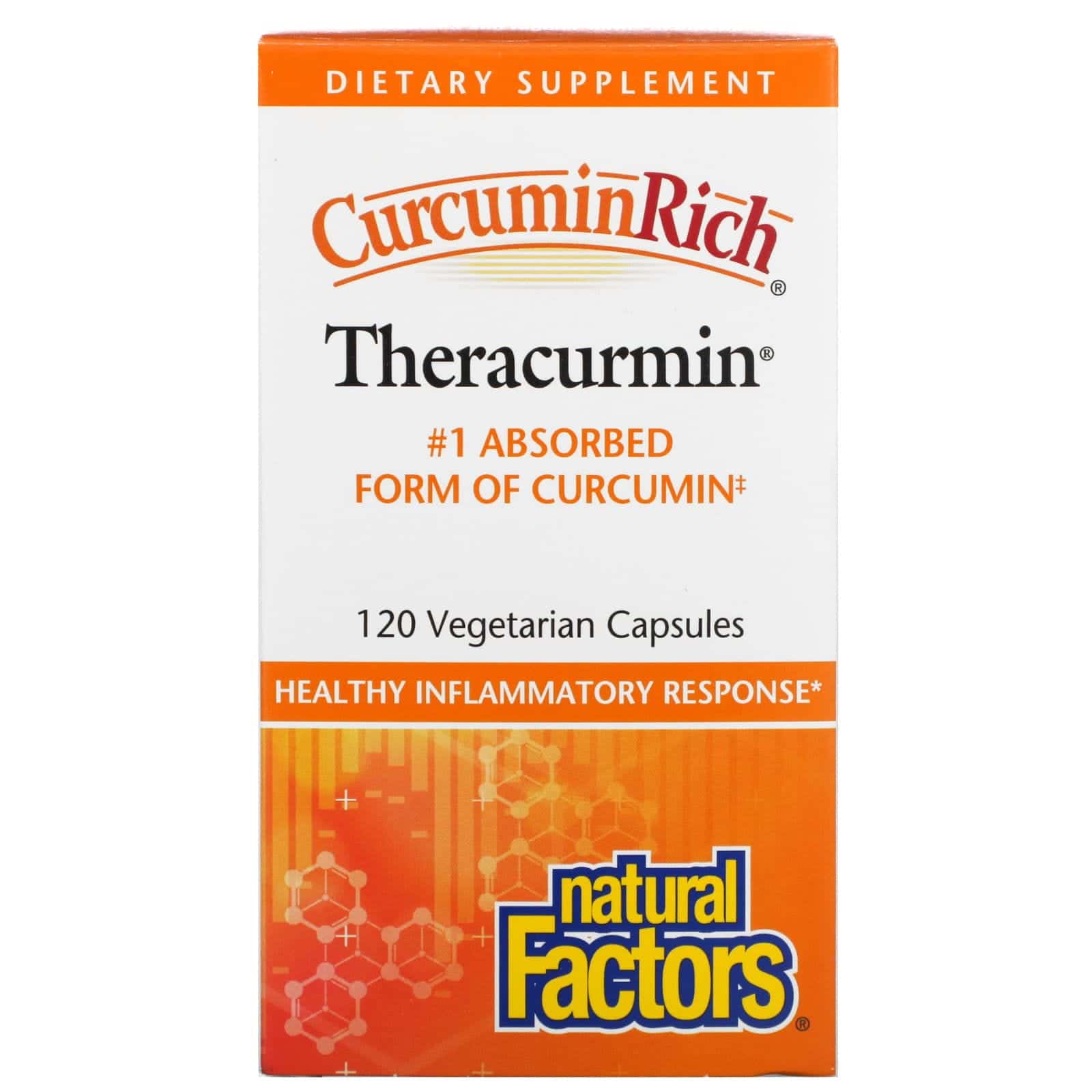 Natural Factors, CurcuminRich, Theracurmin, 120 cápsulas vegetales