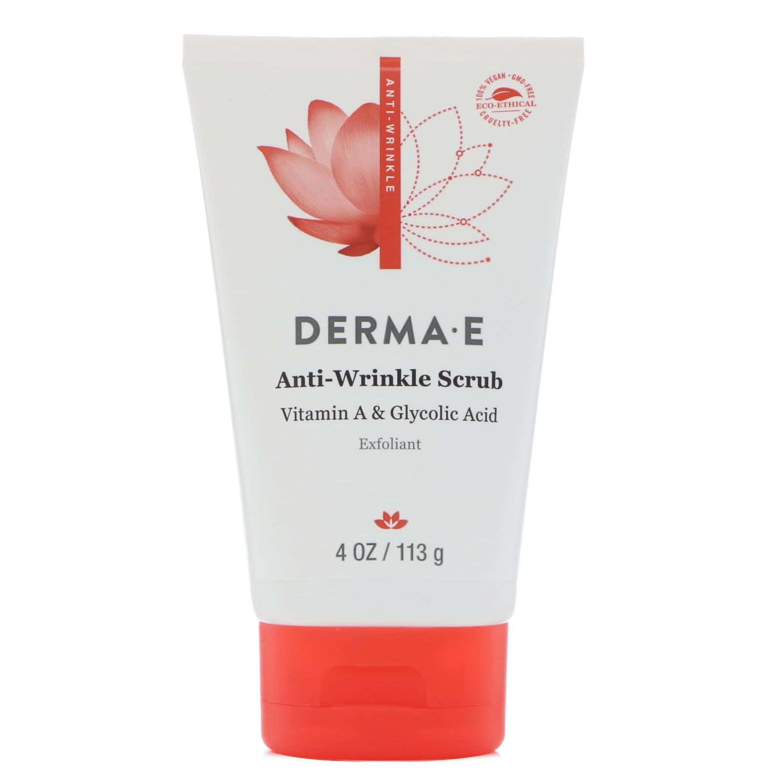 Derma E, Exfoliante antiarrugas, 4 oz (113 g)