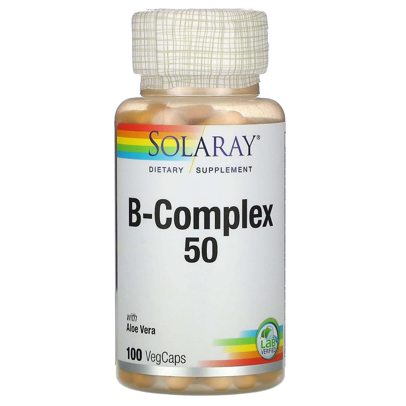Solaray, B-Complex 50, 100 VegCaps