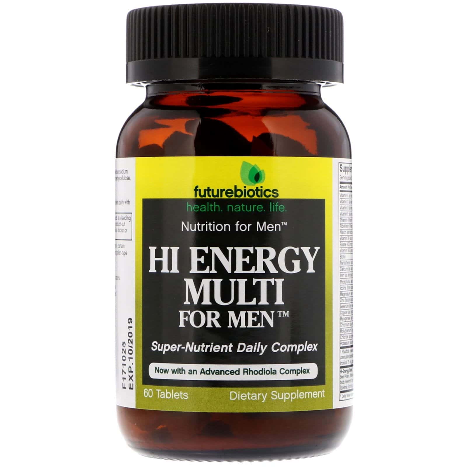 FutureBiotics, Alta Energía Multi, para hombres, 60 tabletas