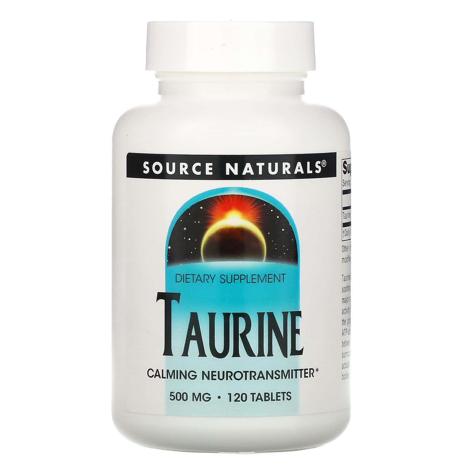 Source Naturals, Taurina, 500 mg, 120 tabletas