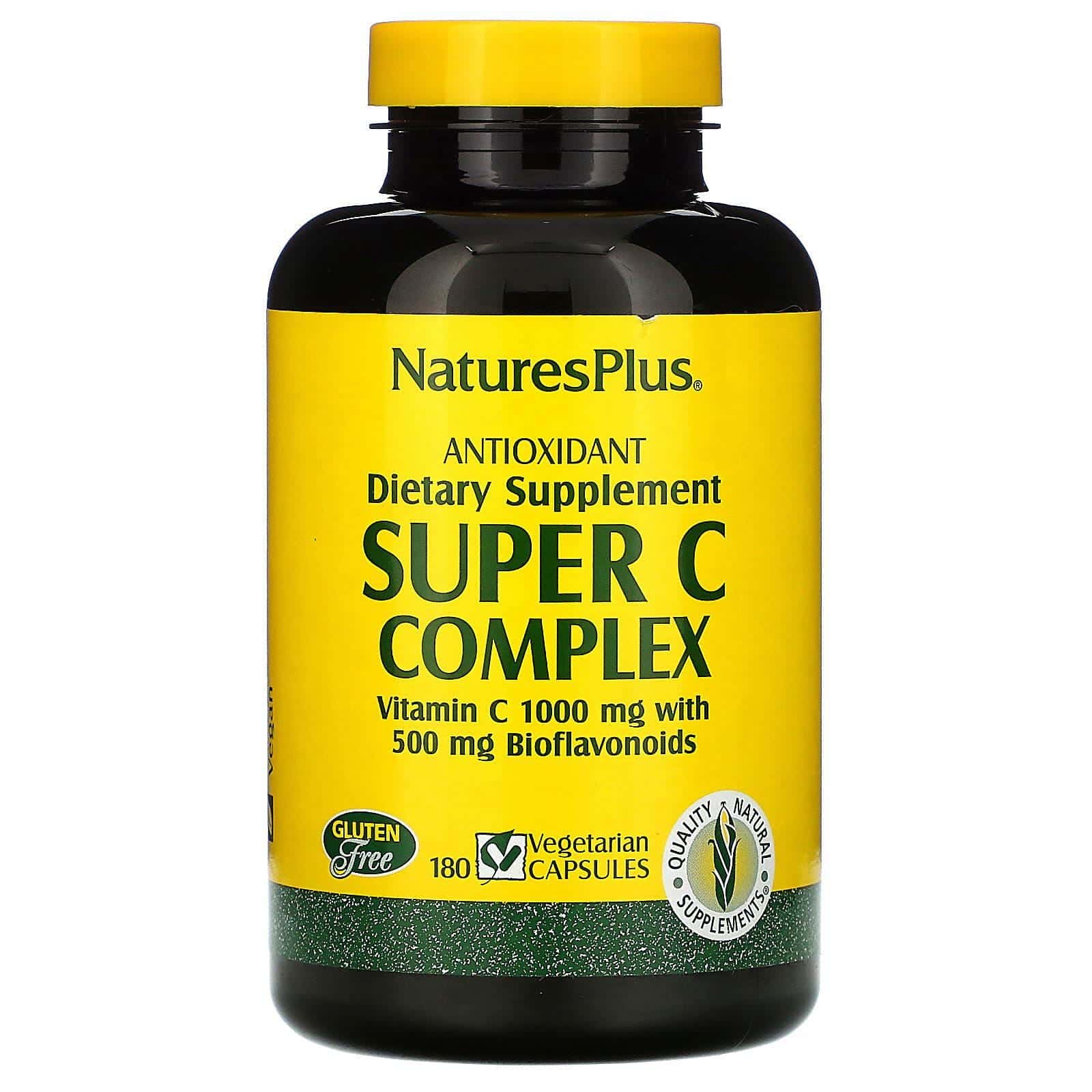 Nature's Plus, Super C Complex, 180 Cápsulas Vegetales