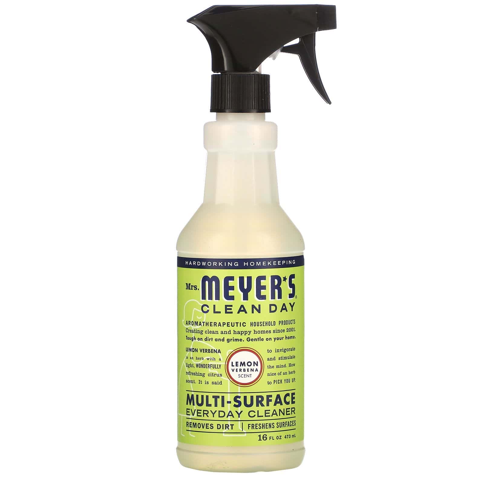 Mrs. Meyers Clean Day, Multi-Surface Everyday Cleaner, Lemon Verbena Scent (hierba luisa), 16 fl oz (473 ml)
