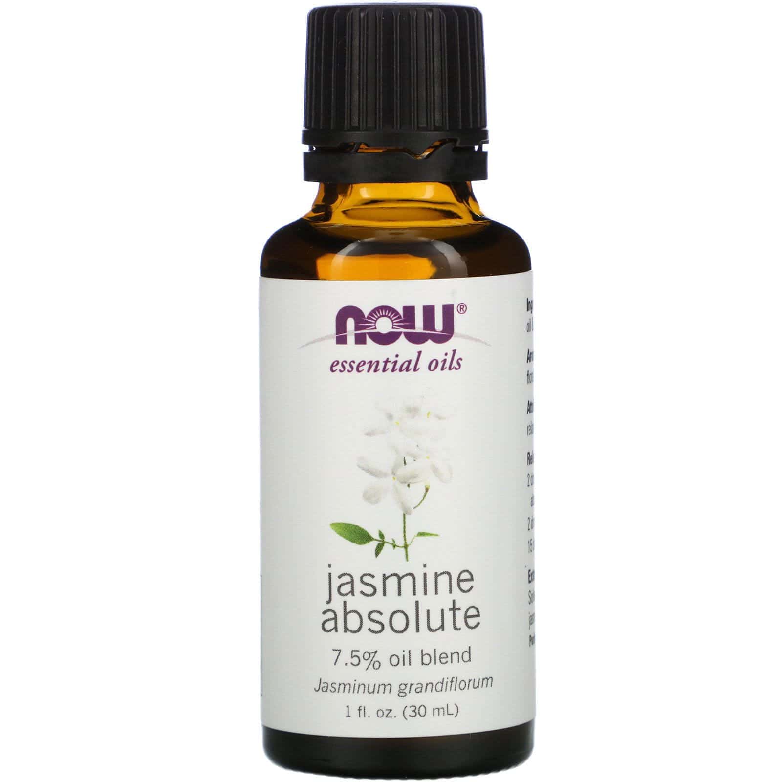 Now Foods, Aceites esenciales, jazmín absoluto, 1 fl oz (30 ml)