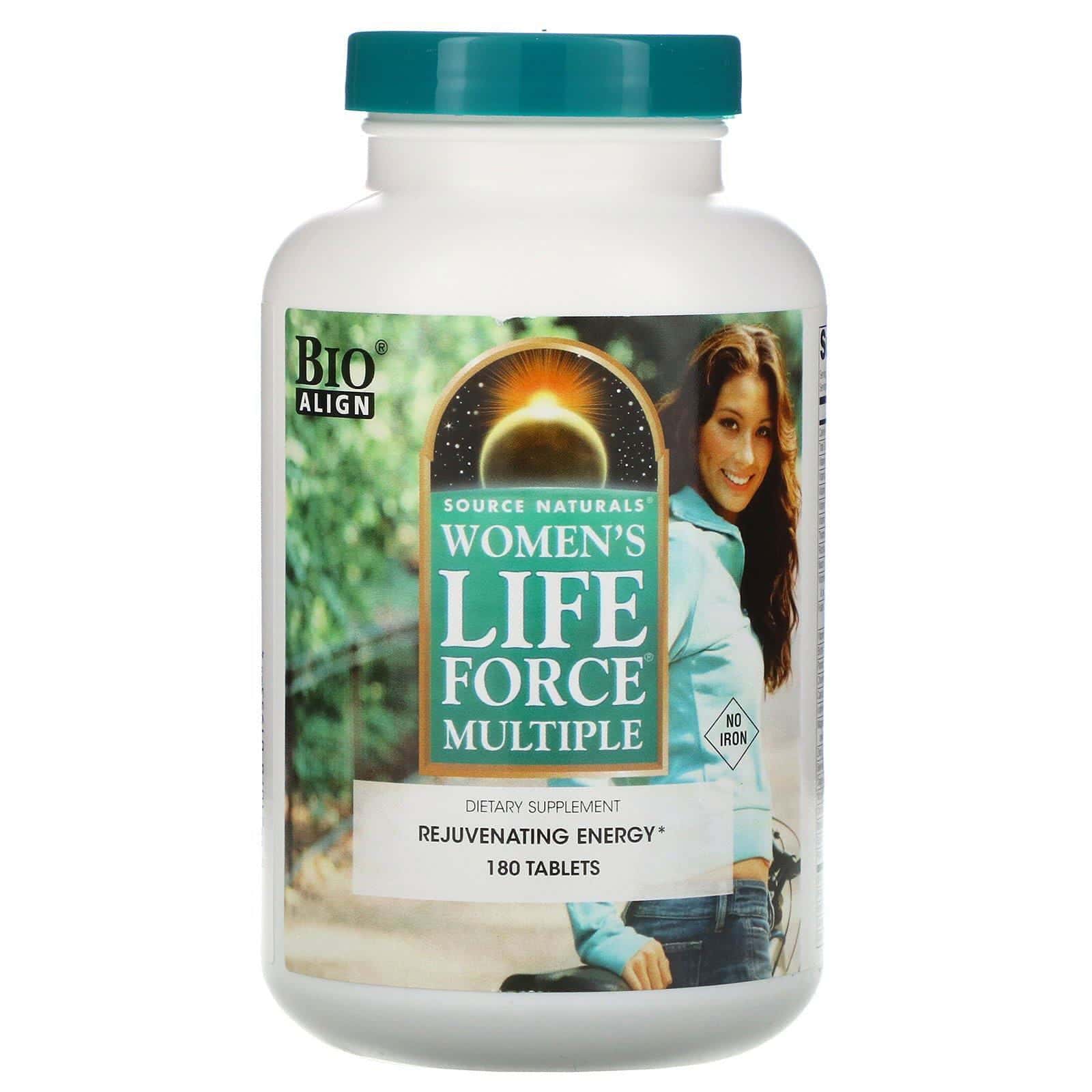 Source Naturals, Life Force Multiple para Mujeres, Sin Hierro, 180 Pastillas