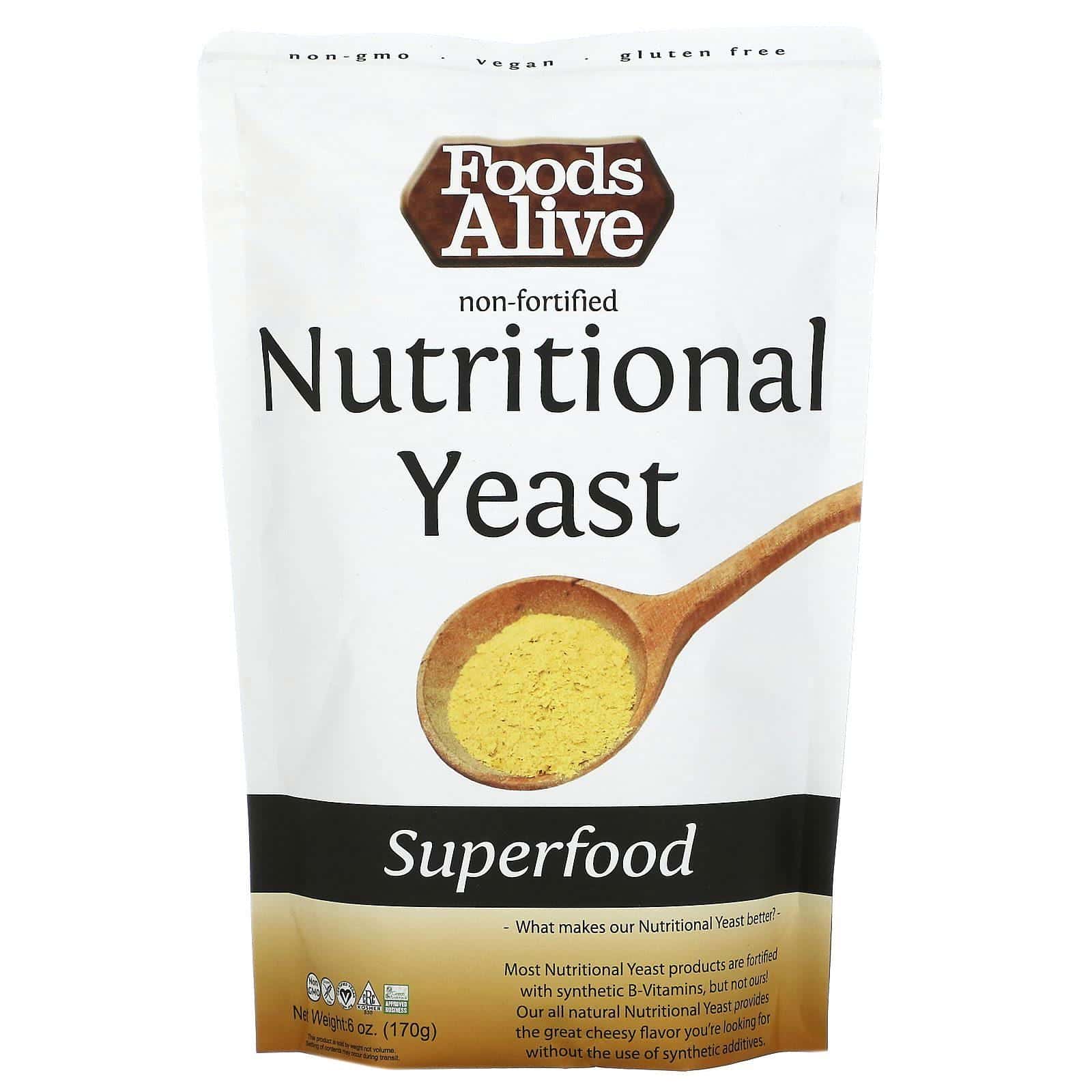 Foods Alive, Superalimento, Levadura nutricional no fortificada, 170 g (6 oz)