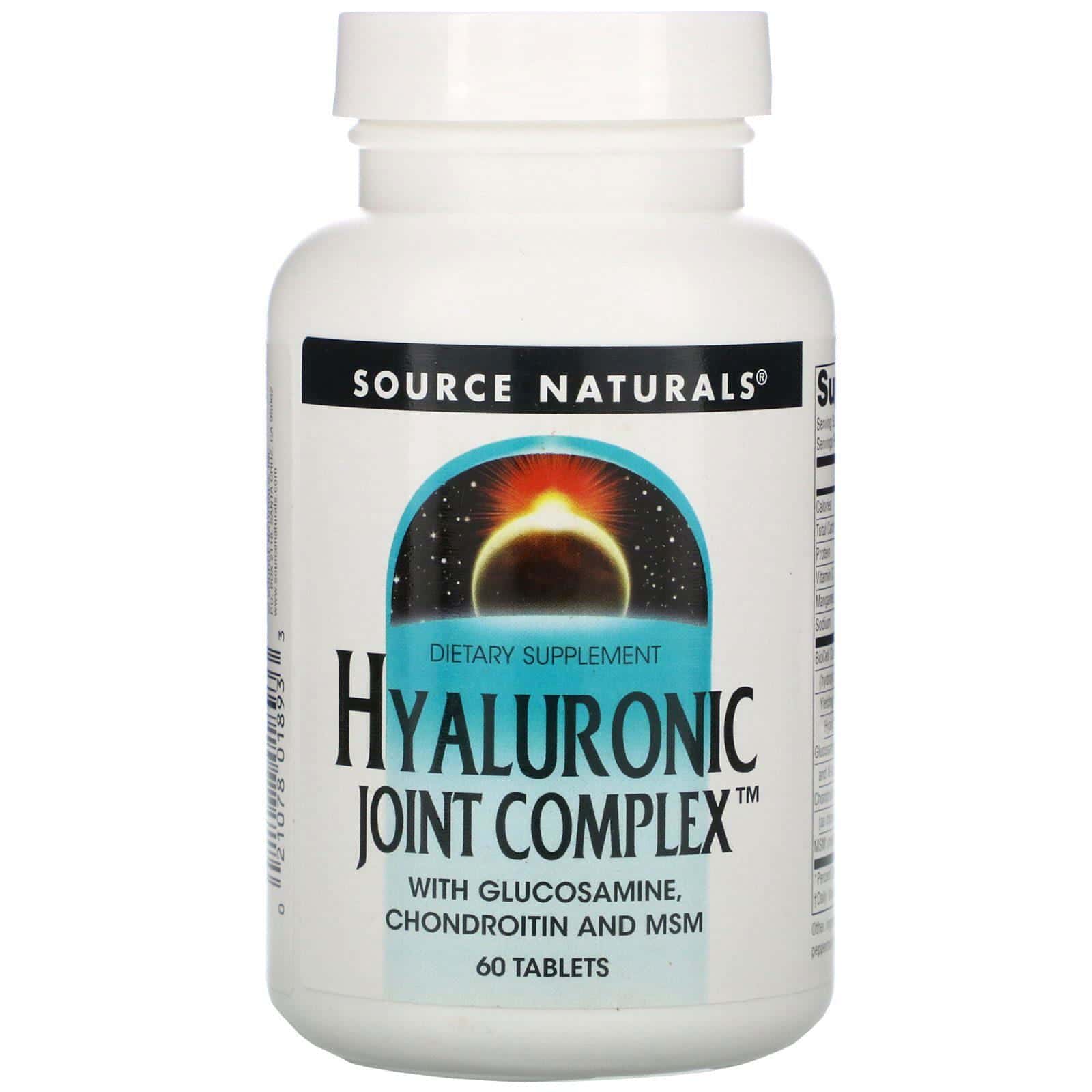 Source Naturals, Complejo hialurónico para las articulaciones, 60 pastillas