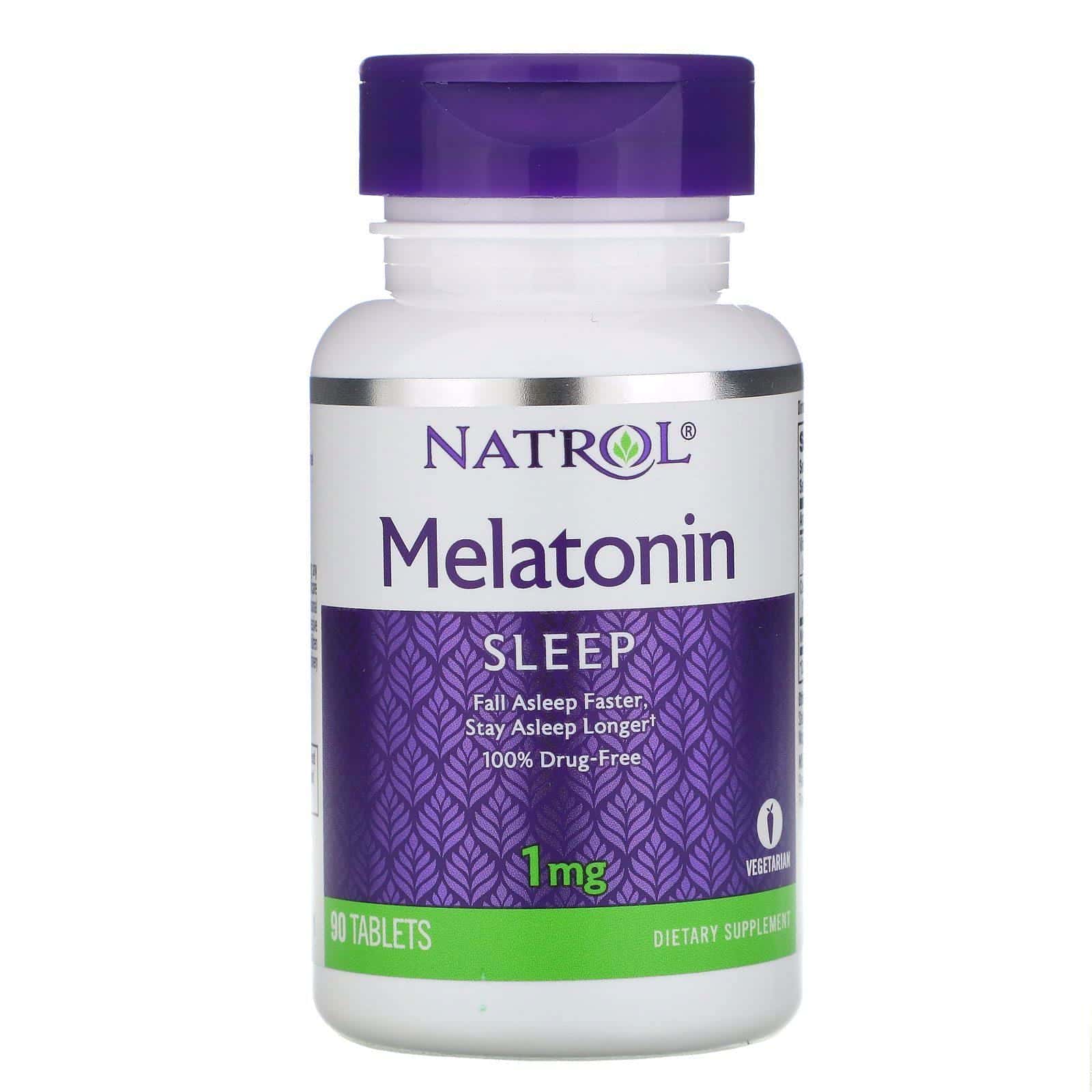 Natrol, Melatonina, 1 mg, 90 Tabletas