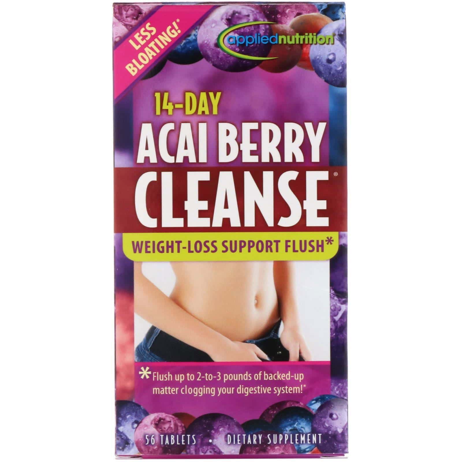 appliednutrition, Limpieza de Acai Berry para 14 días, 56 tabletas