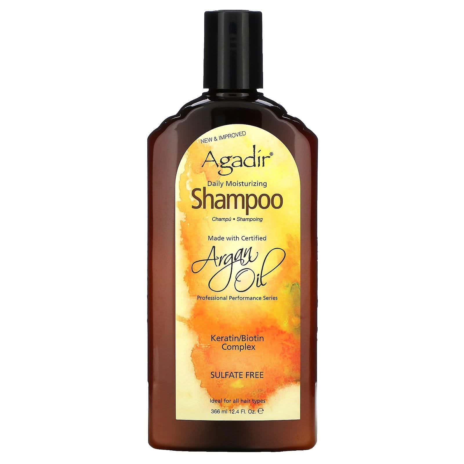 Agadir, Argan Oil, Daily Moisturizing Shampoo, Sulfate Free, 12.4 fl oz (366 ml)