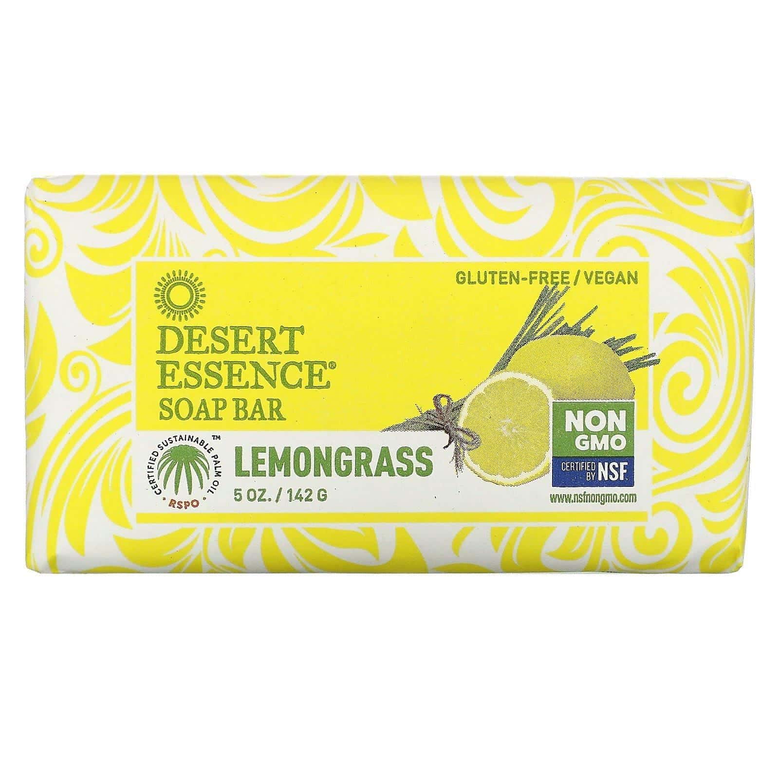 Desert Essence, Barra de jabón, Cintronela, 5 oz (142 g)