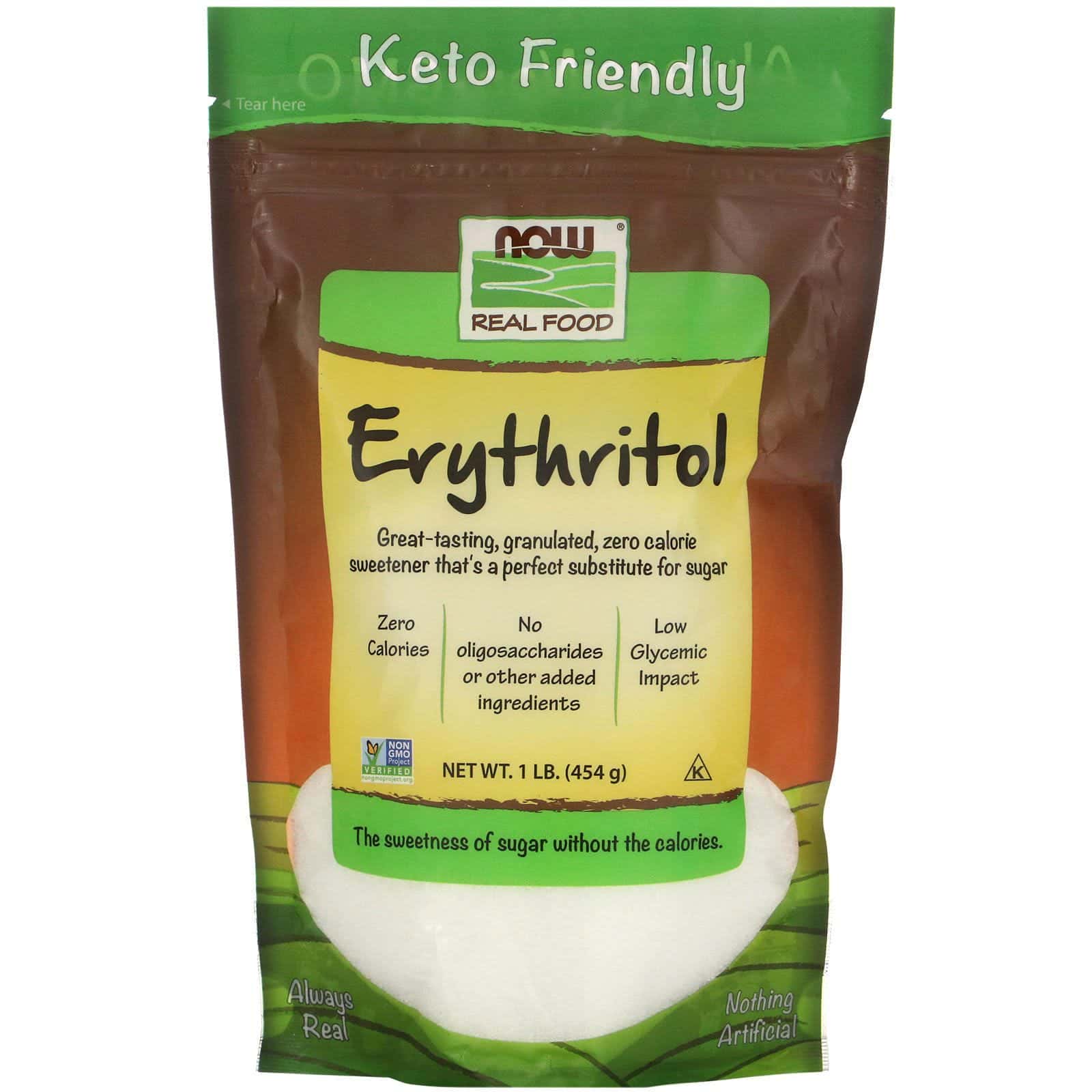 Now Foods, Real Food, Erythritol, 1 lb (454 g)