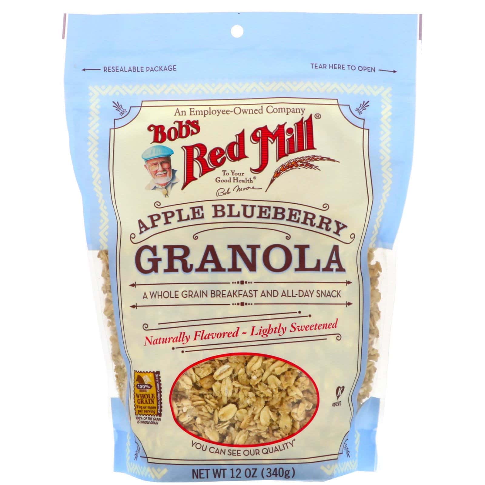 Bob's Red Mill, Granola manzana arándano, 12 oz (340 g)