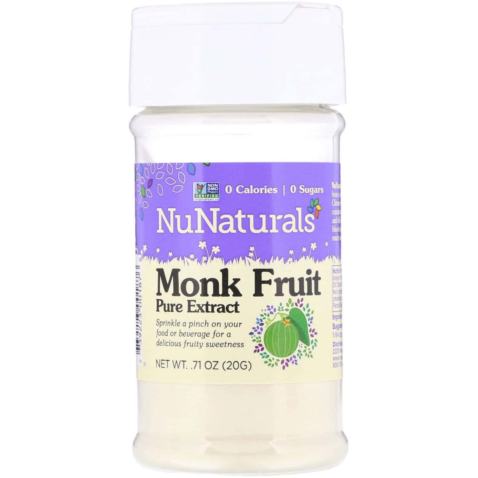 NuNaturals, Extracto puro de fruta monje 71 oz (20 g)