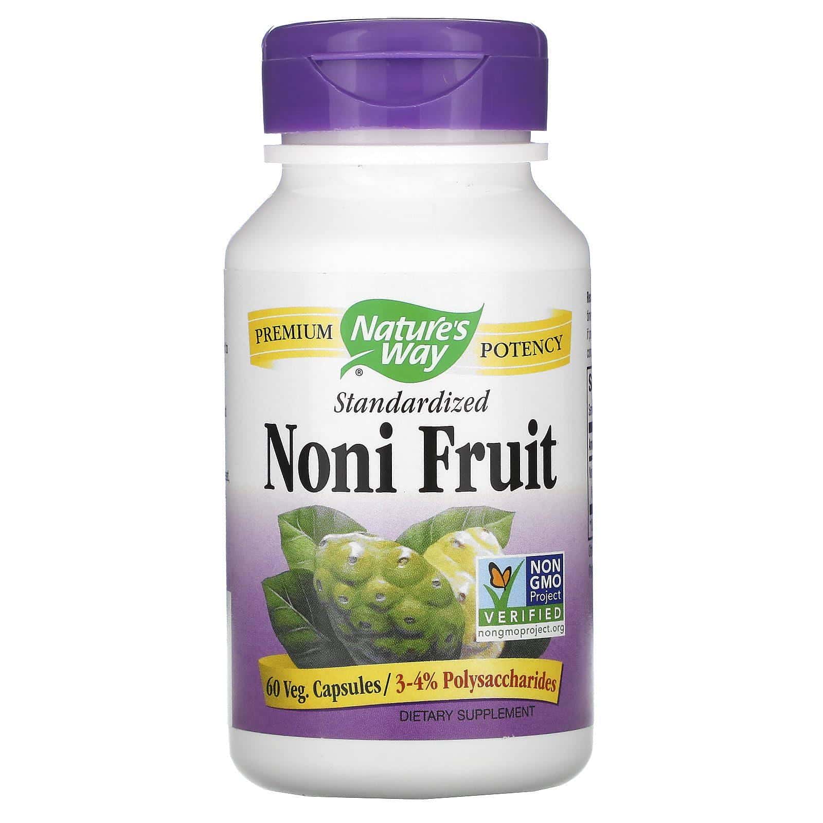 Nature's Way, Fruta Noni, estandarizada, 60 comprimidos vegetarianos