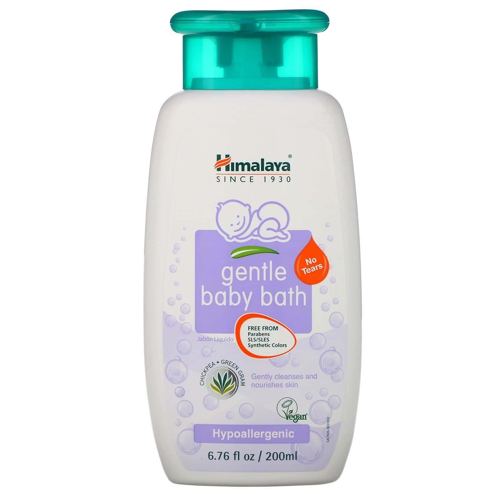 Himalaya, Baño delicado para bebés, garbanzo y frijol mung, 6,76 onzas fluidas (200 ml)