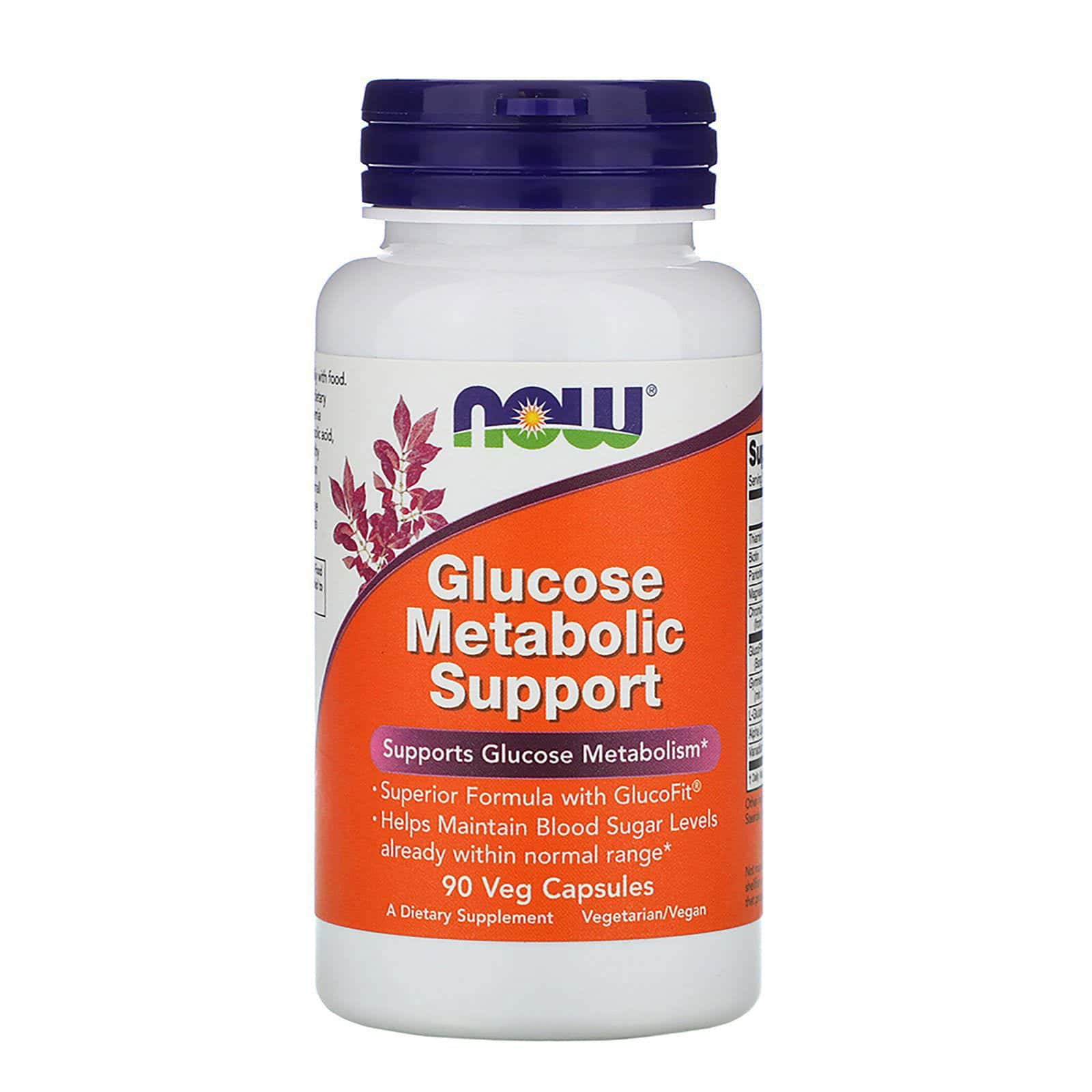 Now Foods, Refuerzo Metabólico de Glucosa, 90 Vcaps
