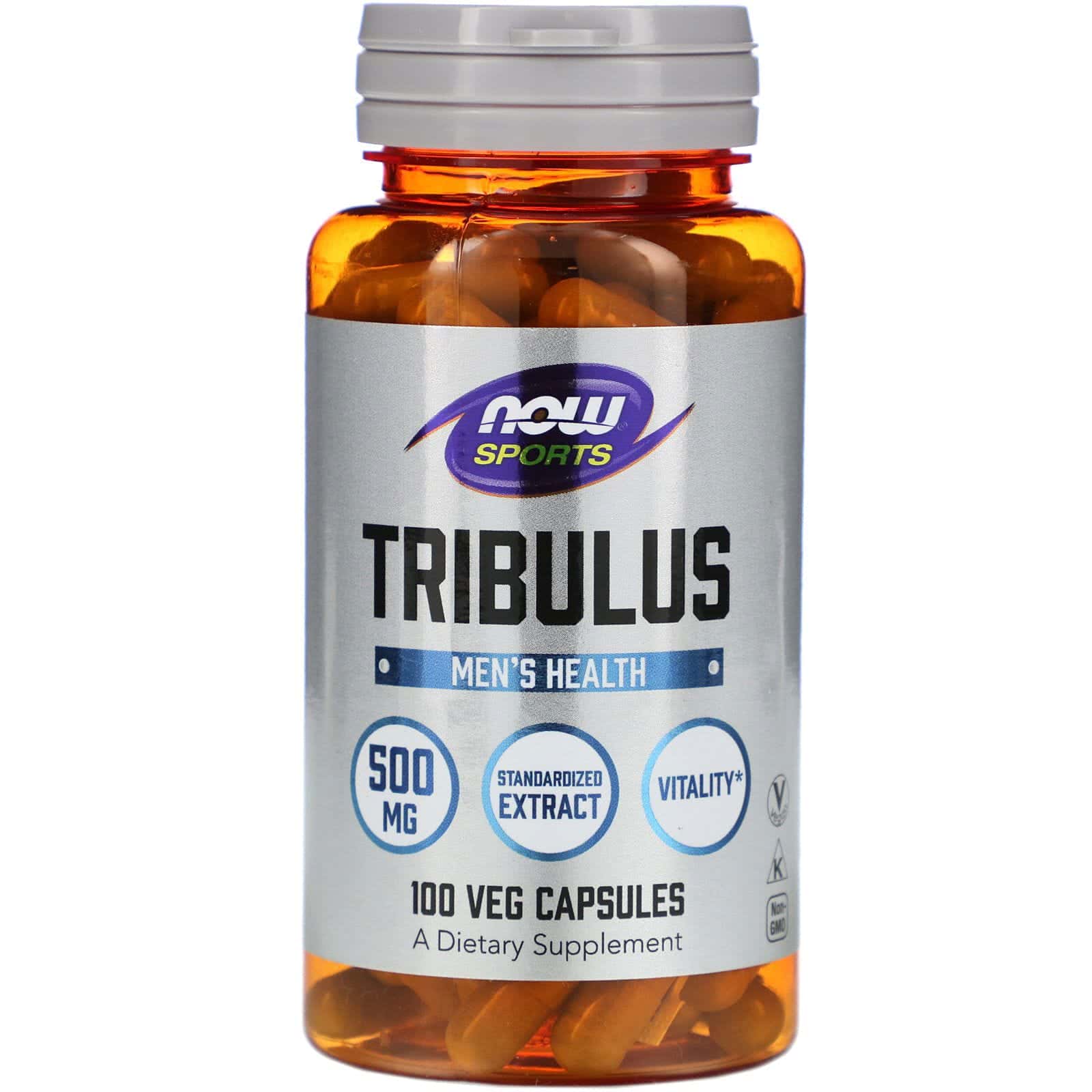 Now Foods, Tribulus, 500 mg, 100 cápsulas vegetales