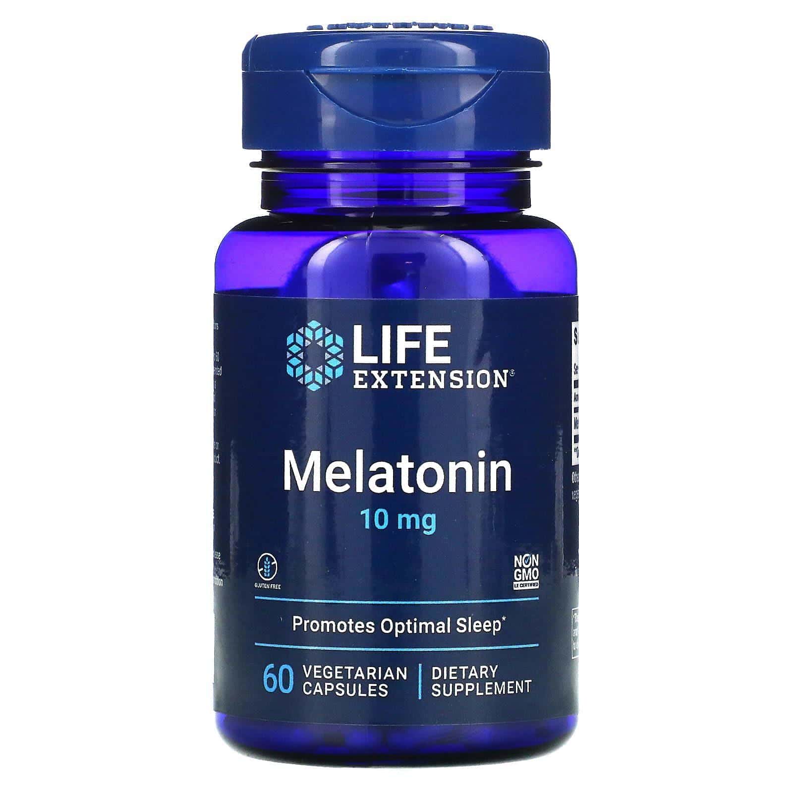 Life Extension, Melatonina, 10 mg, 60 cápsulas vegetarianas